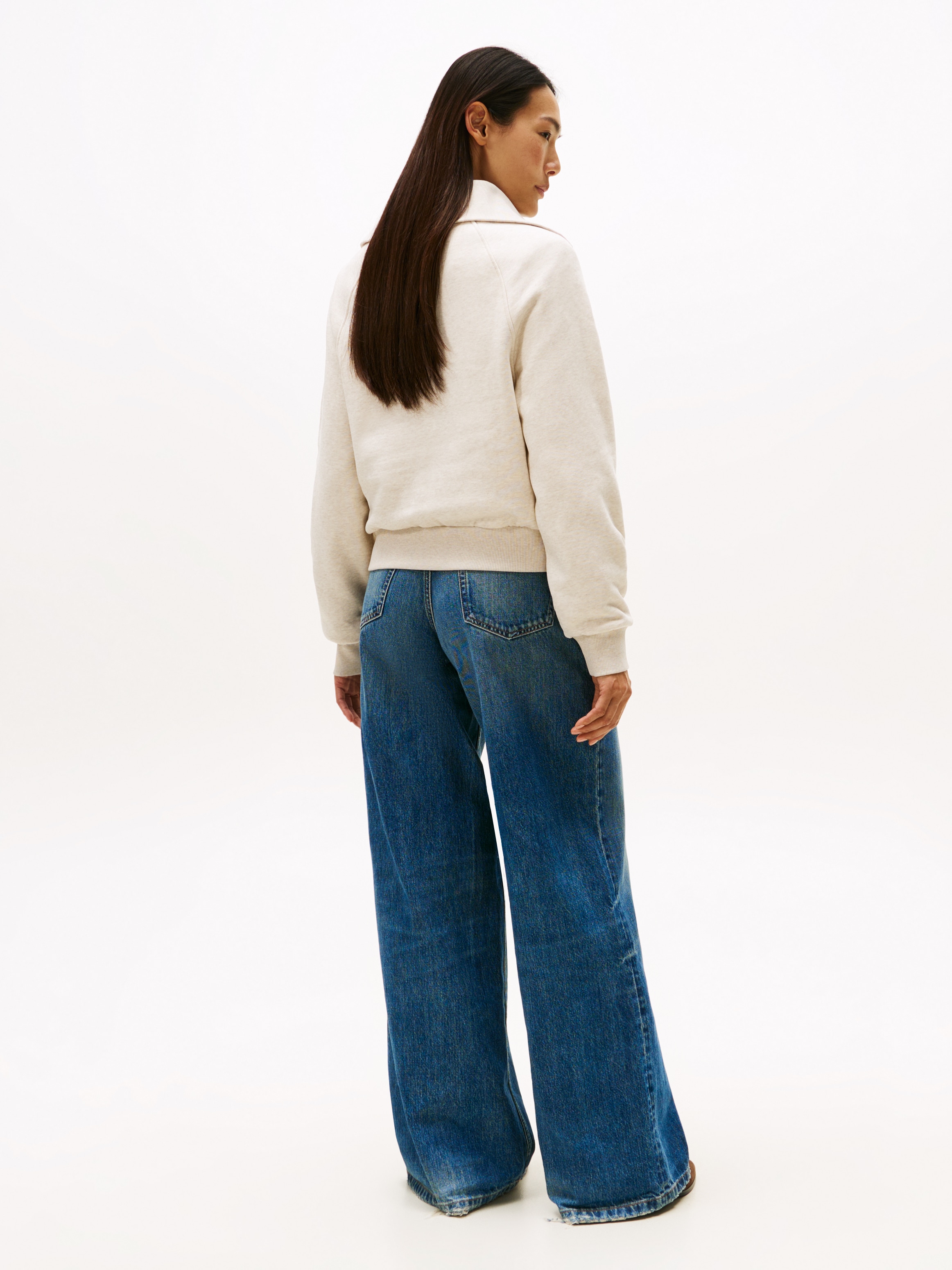 Tommy Hilfiger Sweatshirt »CLASSIC SCRIPT FLEECE HALF-ZIP«
