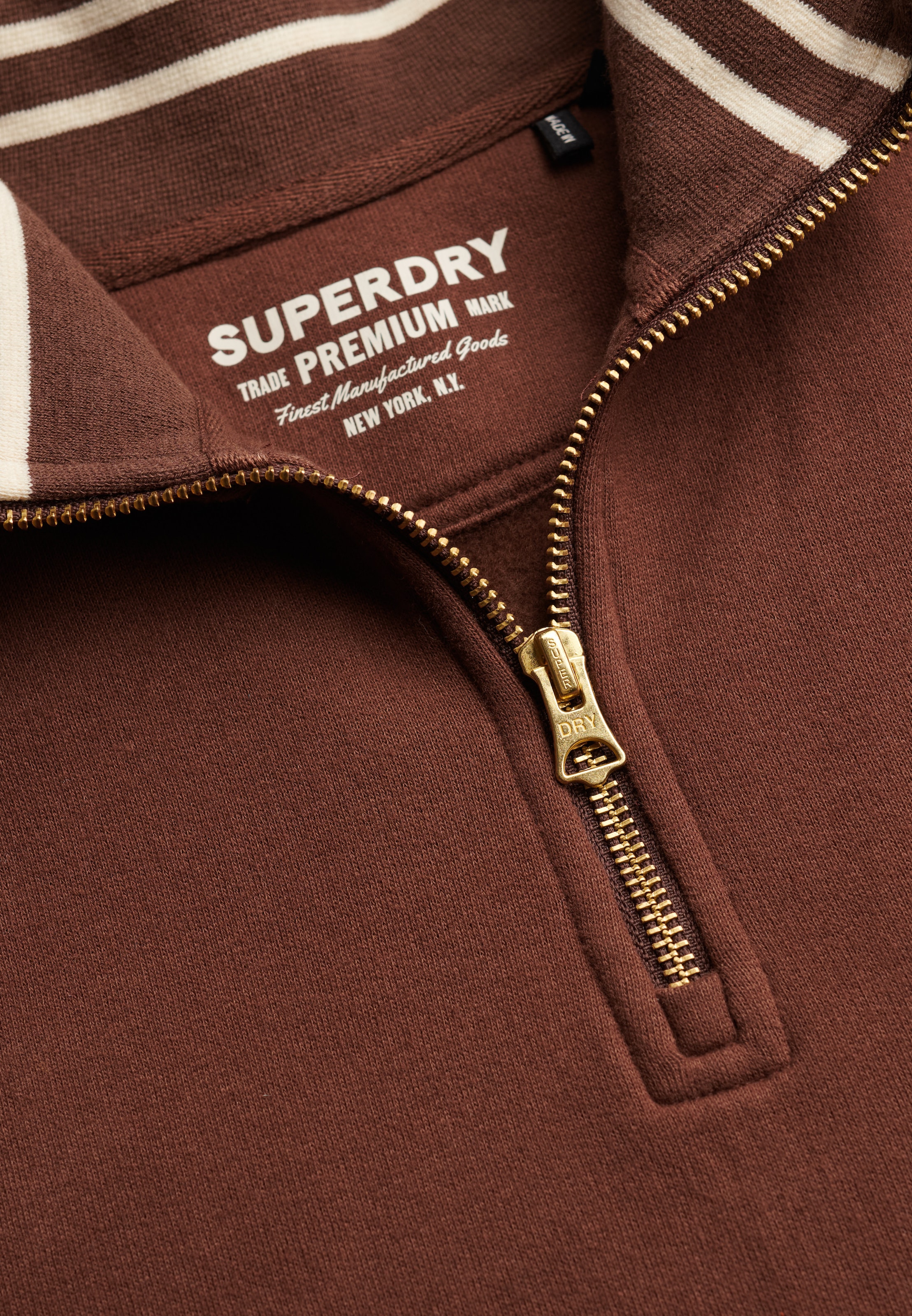 Superdry Sweat-shirt »MONOGRAM HALF ZIP SWEAT«, Baumwollmischung, relaxed fit
