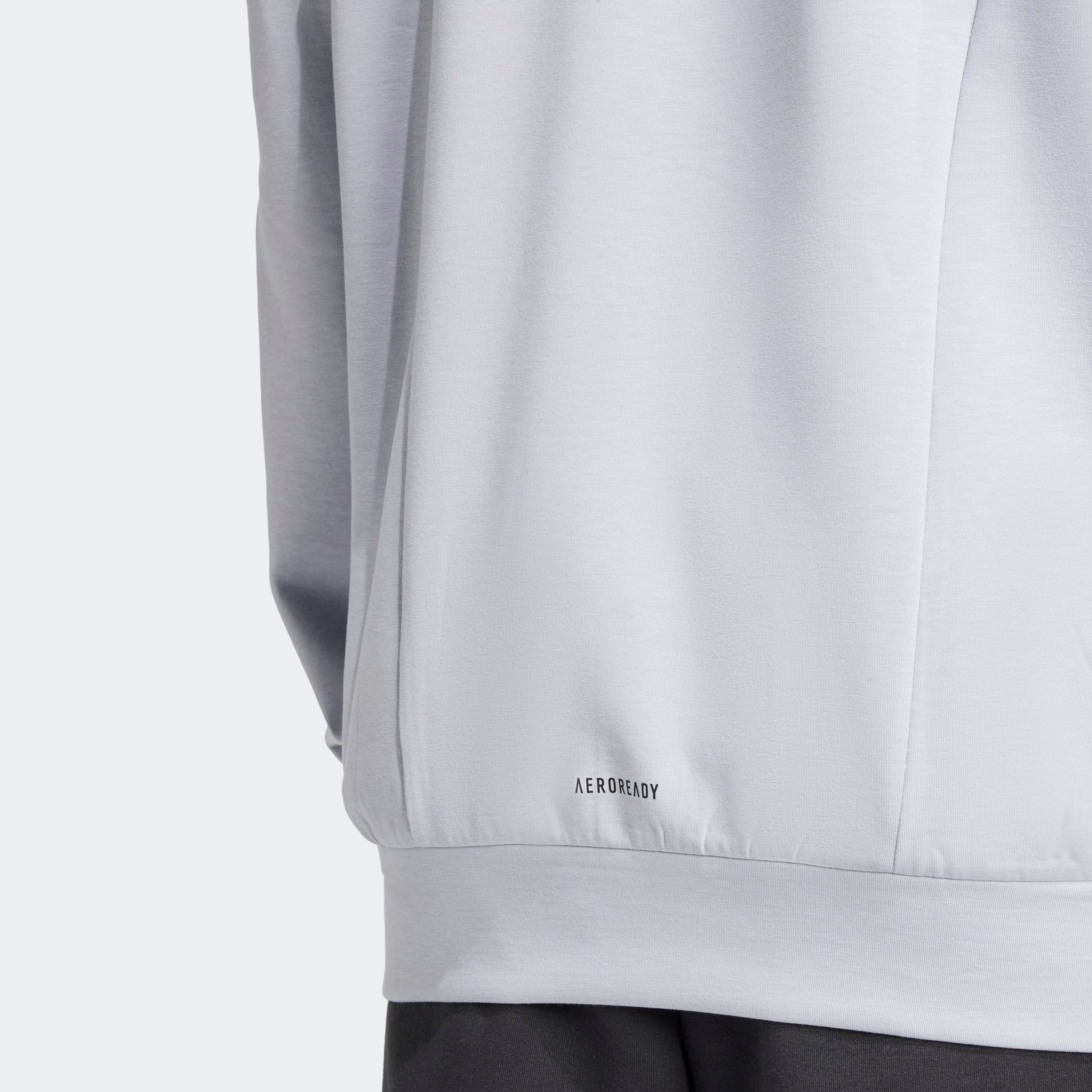 adidas Performance Sweat-shirt »D4T CREW SWEATS«, avec bord côte, respirant, coupe normale
