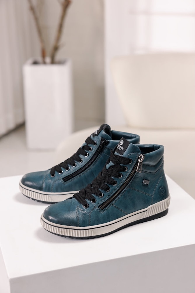 Remonte Bottines à lacets  , Plateau, Schnürstiefelette, Boots in Crash-Optik