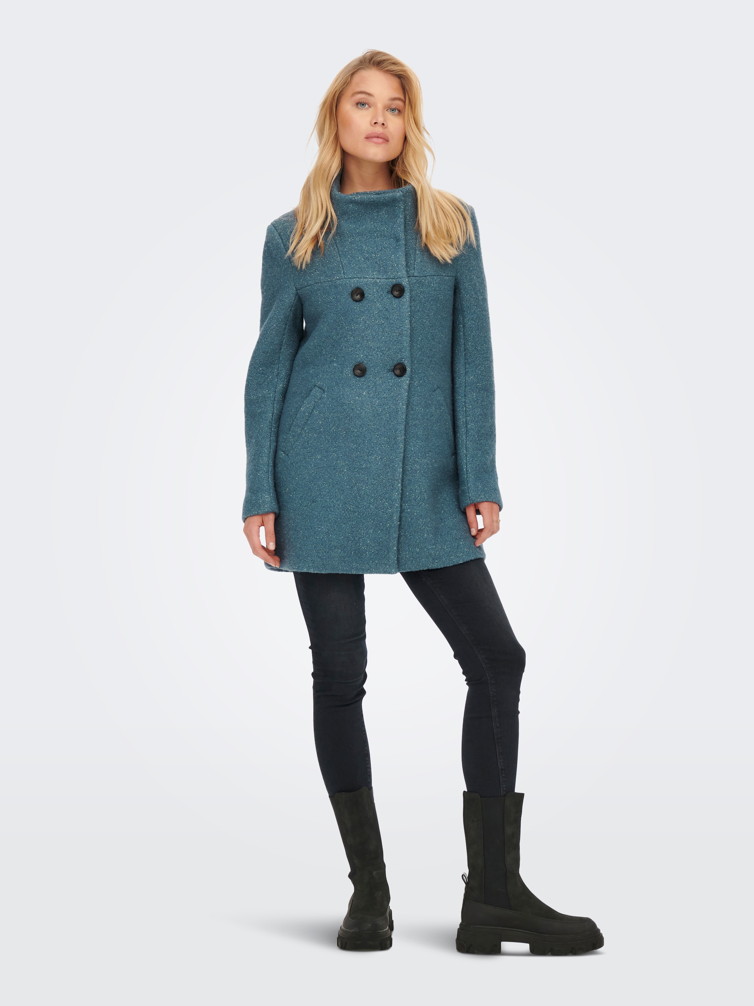 ONLY Veste longue »ONLNEWSOPHIA WOOL COAT OTW CC« mit Wolle