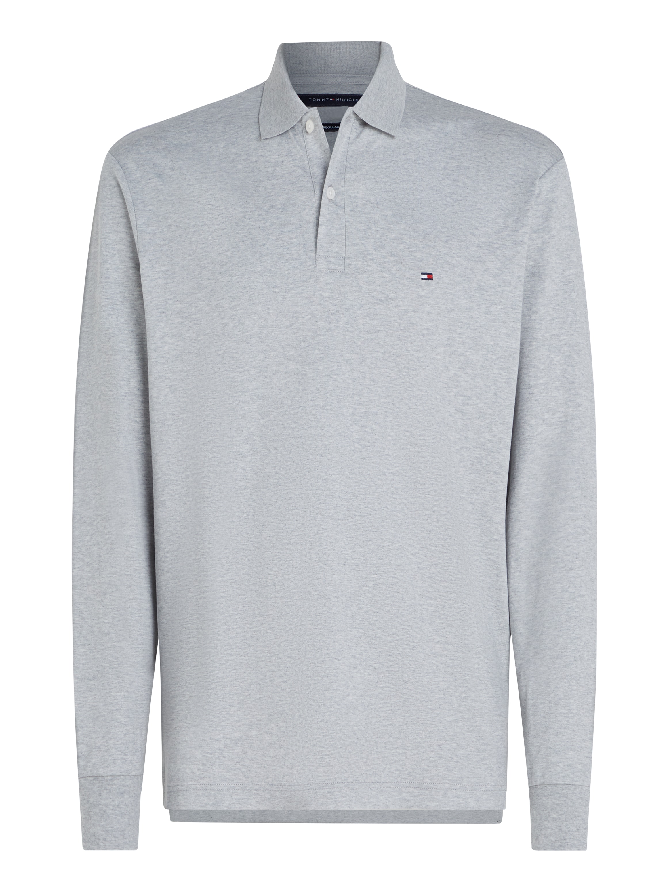 Tommy Hilfiger Langarm-Poloshirt »L/S LIQUID COTTON REG POLO mit Jersey und Markenlabel« unifarben, casual, regular fit, Baumwolle, Polokragen