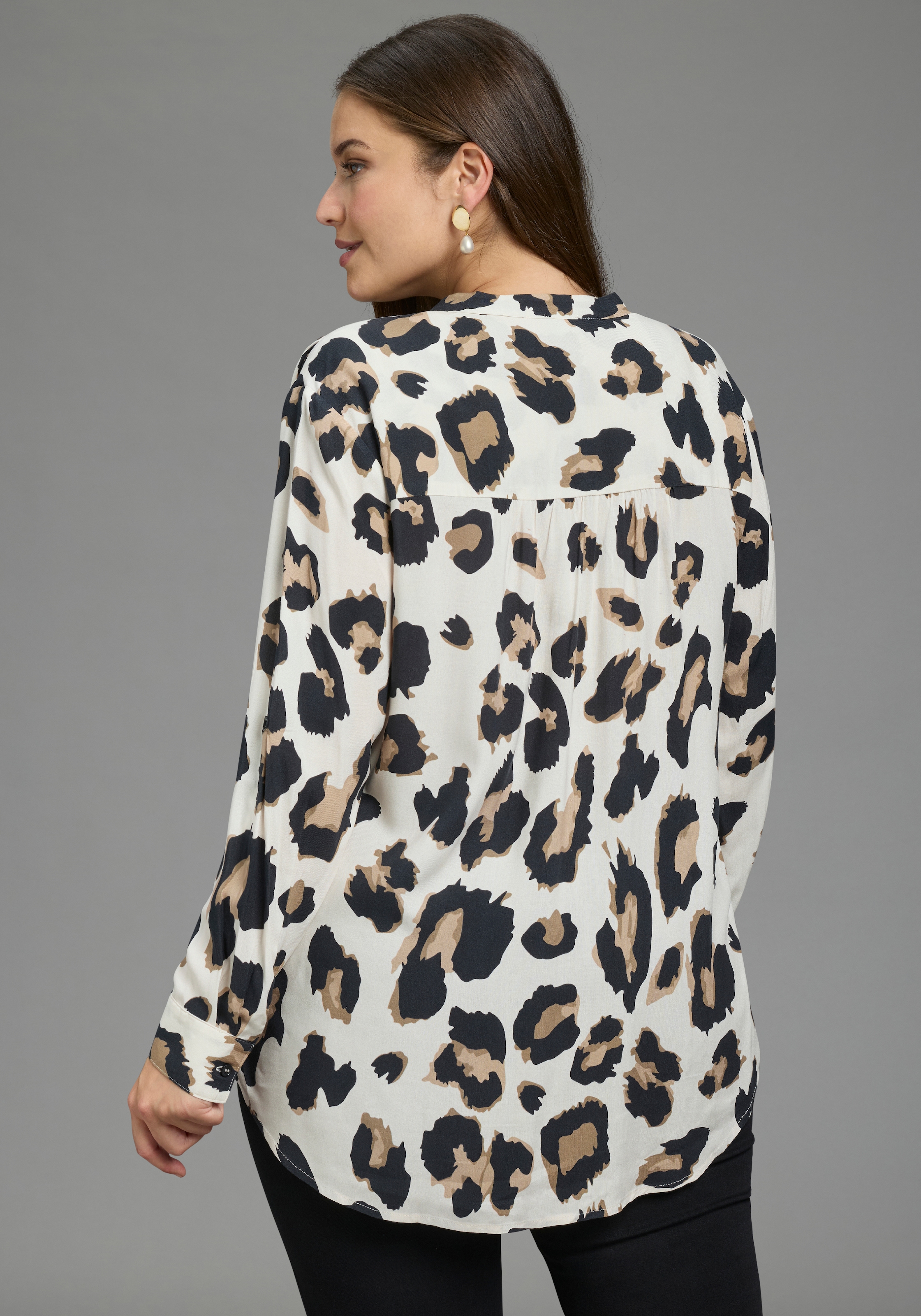Laura Scott CURVE Longbluse »Grosse Grössen« im Tunika Stil aus weicher Viskose