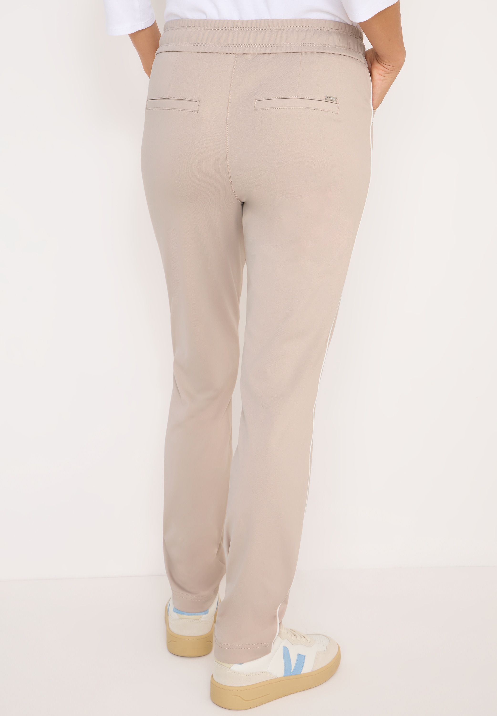 Cecil Pantalon en tissu »Style Tracey«  mit Gallonstreifen und elastischem Bund mit Tunnelzug