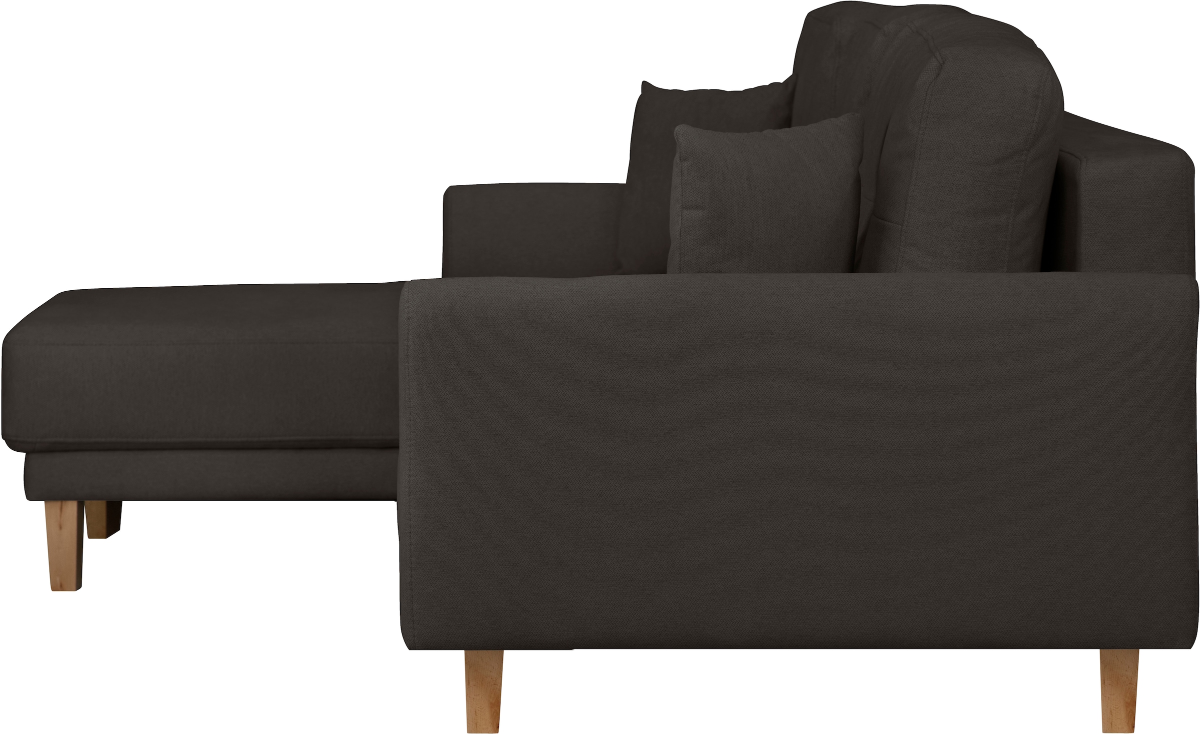 Home affaire Ecksofa »TRIPLO optionale Schlafsofa mit Bettkasten, Masse B/T/H: 234/164/89 cm« L-Form wahlweise mit Bettfunktion - Liegefläche 132x210 cm