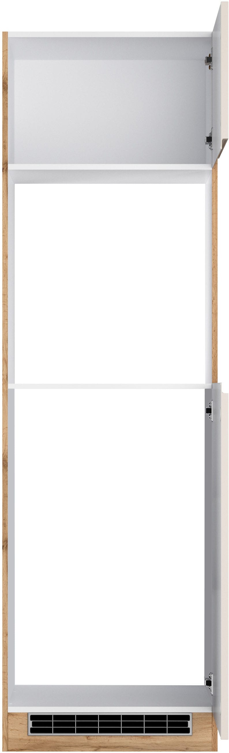 KOCHSTATION Four/réfrigérateur encastrable »KS-Virginia,neu in verbesserter Ausführung« Rangement, Softclose,  largeur 60 cm, hauteur 200 cm, niche pour four L/H/P: 56/59/55 cm