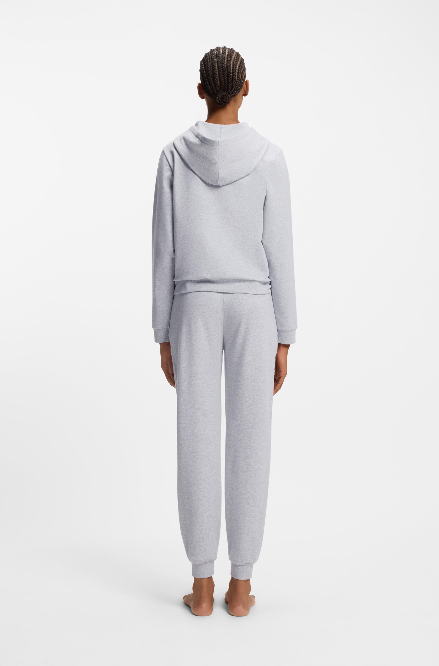 HUGO Underwear Sweatjacke Kapuze, Reissverschluss, gerade geschnitten