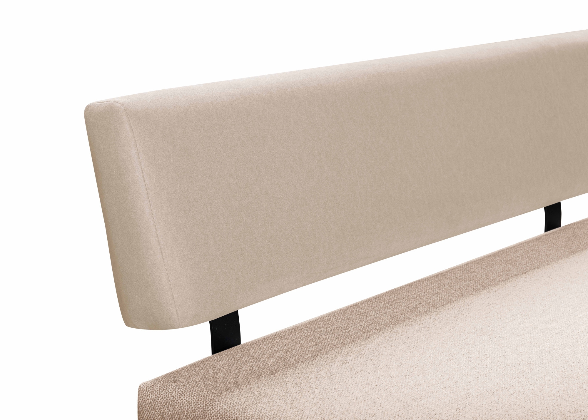 GOODproduct Banc »Gabi Esszimmerbank, Bank, Küchenbank, Polsterbank« Gestell aus matt-schwarzem Flachmetall, stabil, 2-Stoff-Design