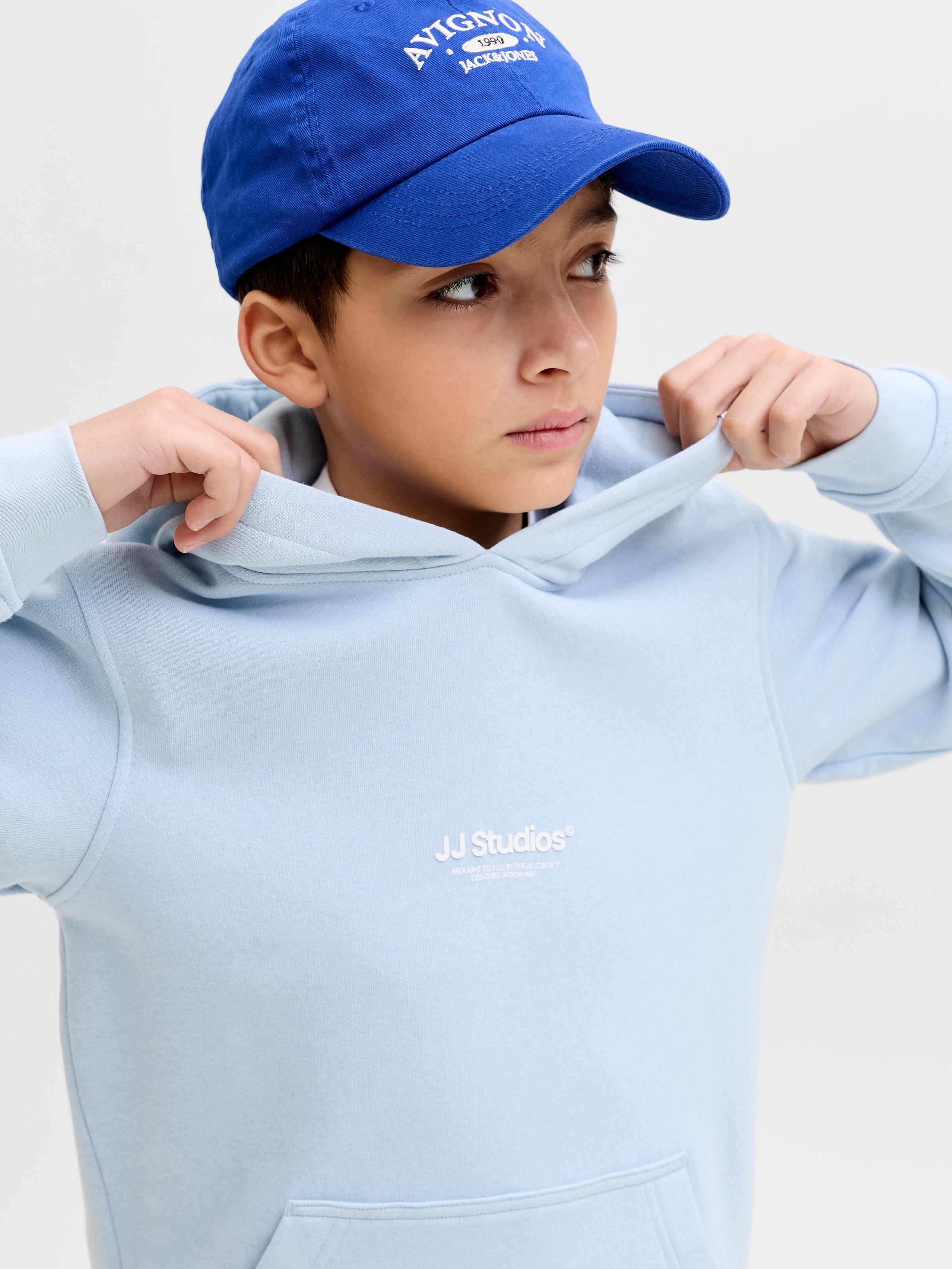 Jack & Jones Junior Sweat à capuche »JJESOHO SWEAT HOOD NOOS JNR«, Baumwollmischung, relaxed fit
