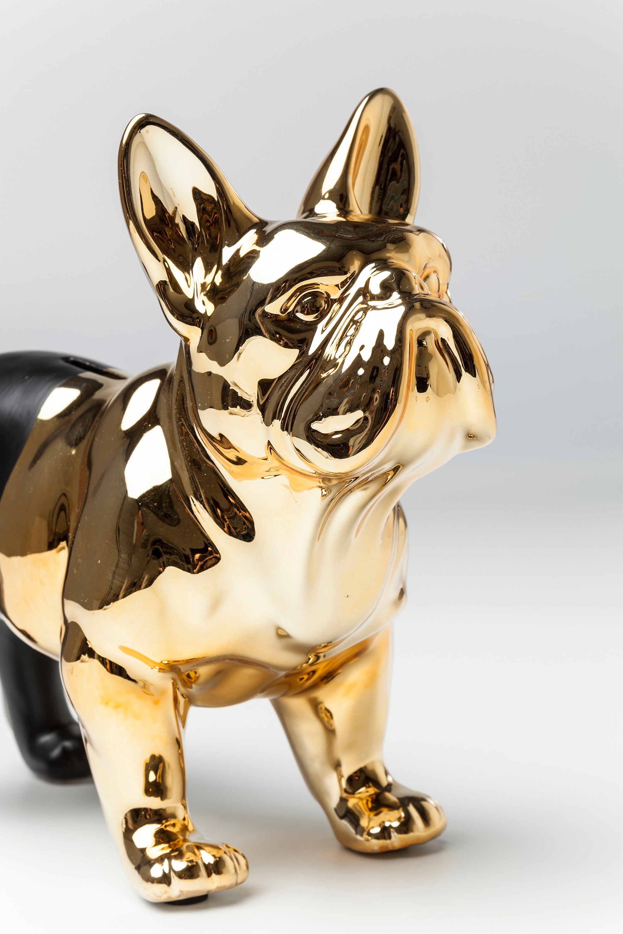 Kare Design Schmuckkasten »Spardose Bulldog Gold-Schwarz«