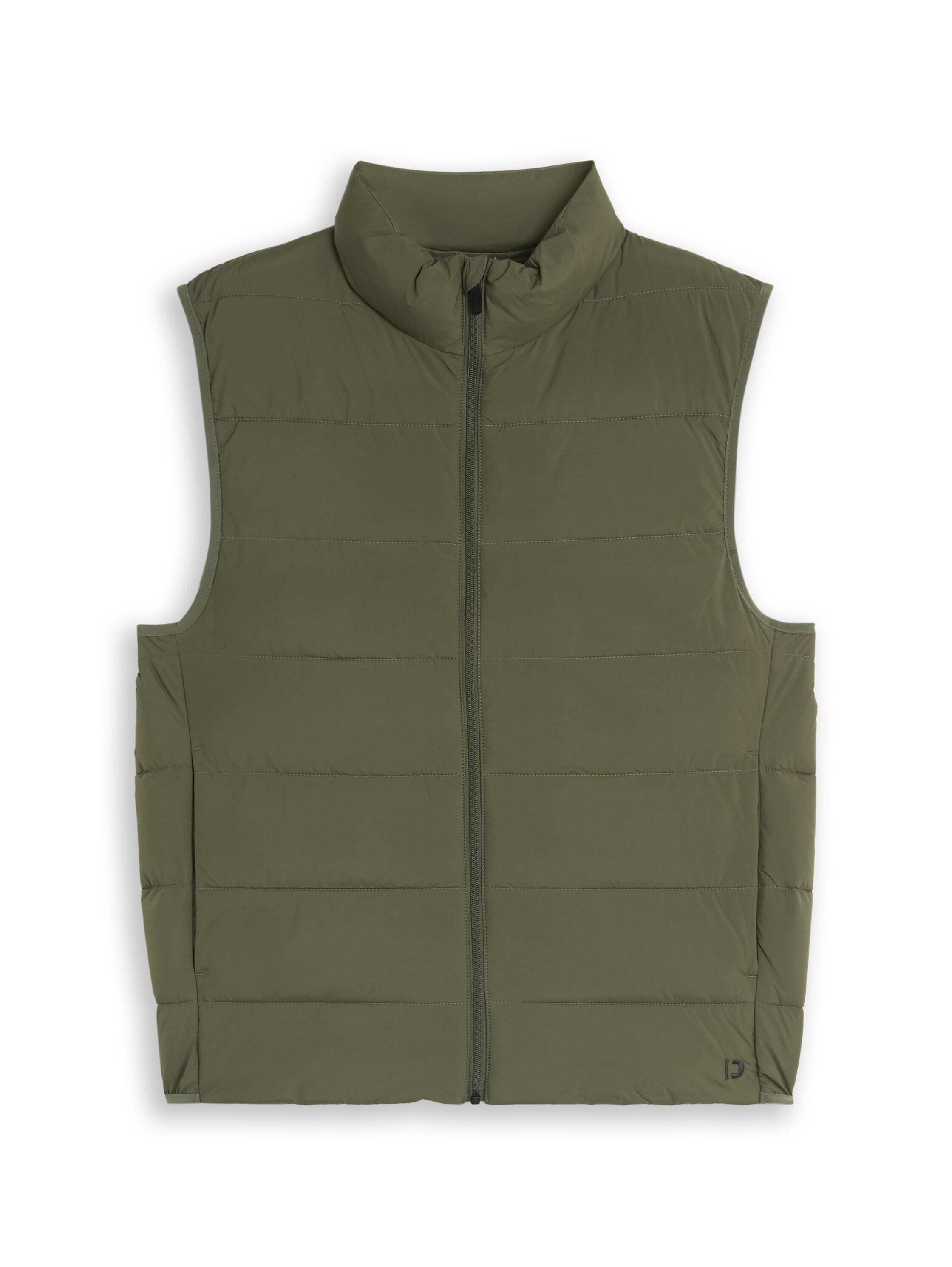 TOM TAILOR Denim Gilet matelassé avec col montant et fermeture éclair