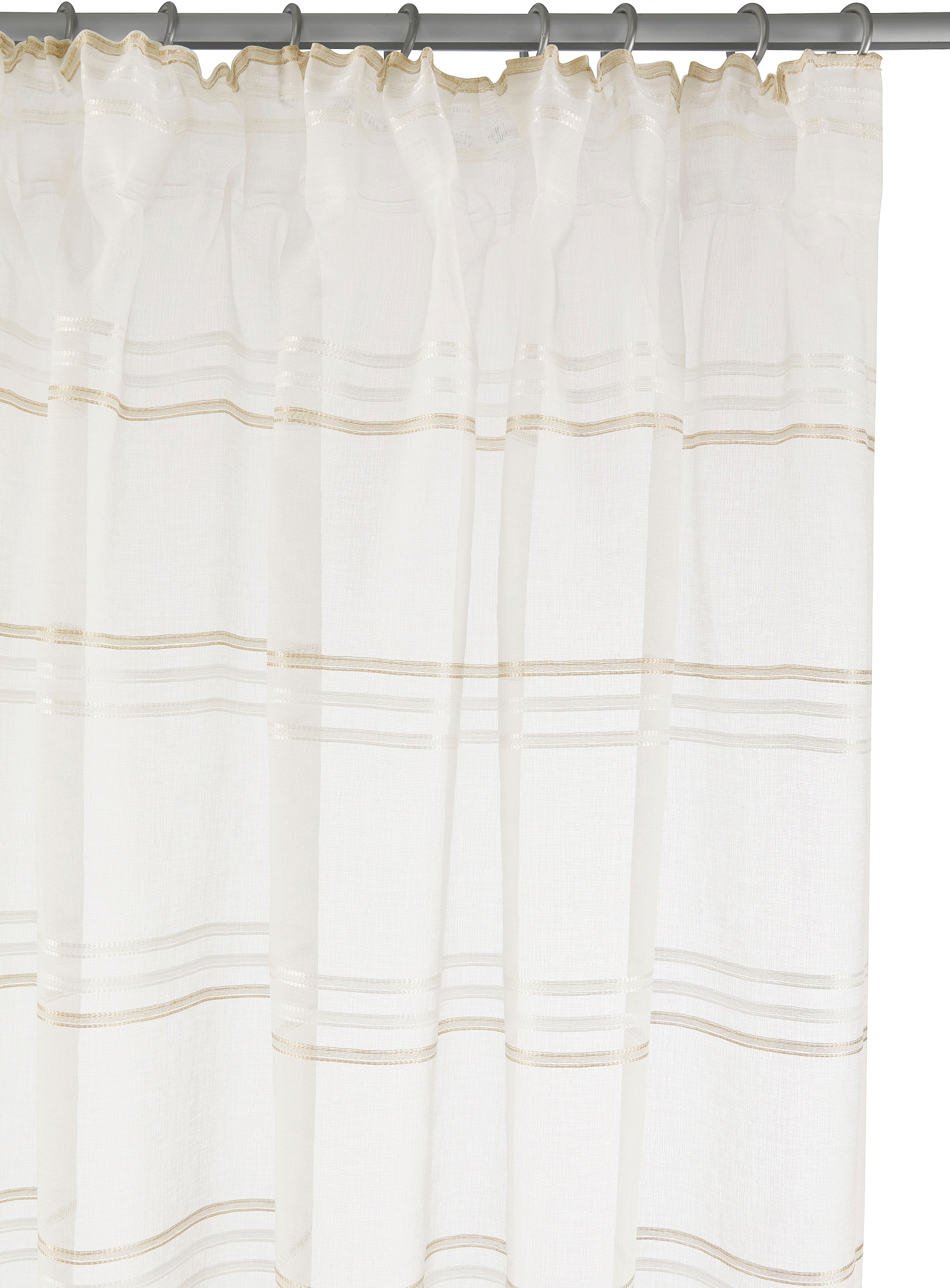 GOODproduct Rideau »Sirii« Bande multifonctionnelle 1 cuis tlg. Halbtransparent, angenehme Haptik, mit Querstreifen, modern