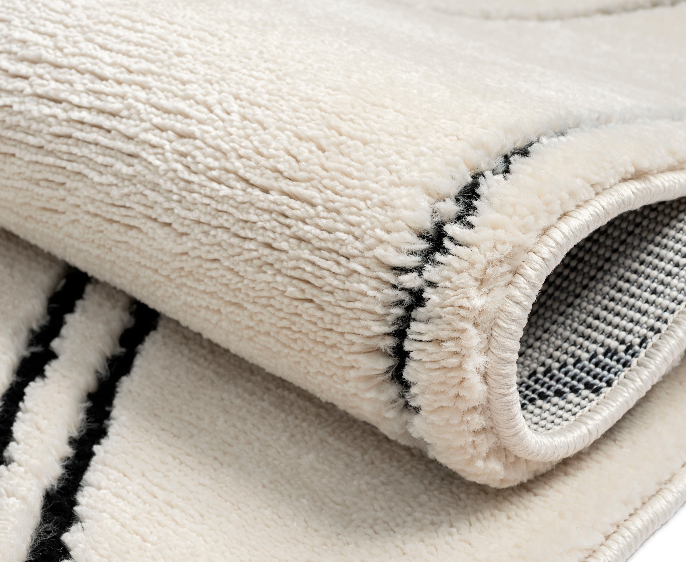 Myflair Möbel & Accessoires Tapis à poils longs »Moroccan Drawline, LAGERRÄUMUNG!« Rectangulaire 24 mm Höhe modern, marokkanisches Design, flauschig weich durch Hochflor