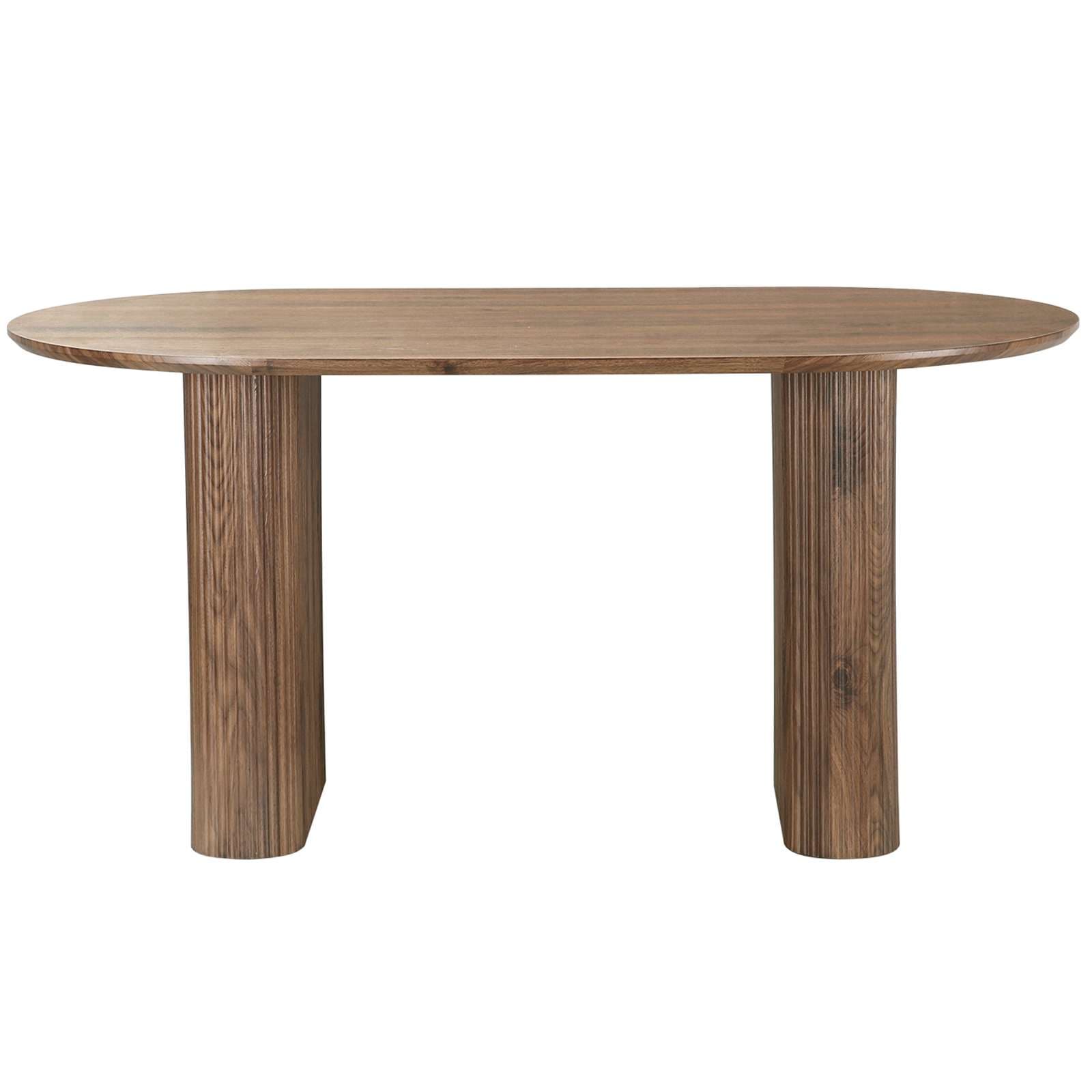 GOODproduct Esstisch »Bostonia« ovaler Esstisch, Beine mit Rillenstruktur, pflegeleicht, Höhe 76 cm