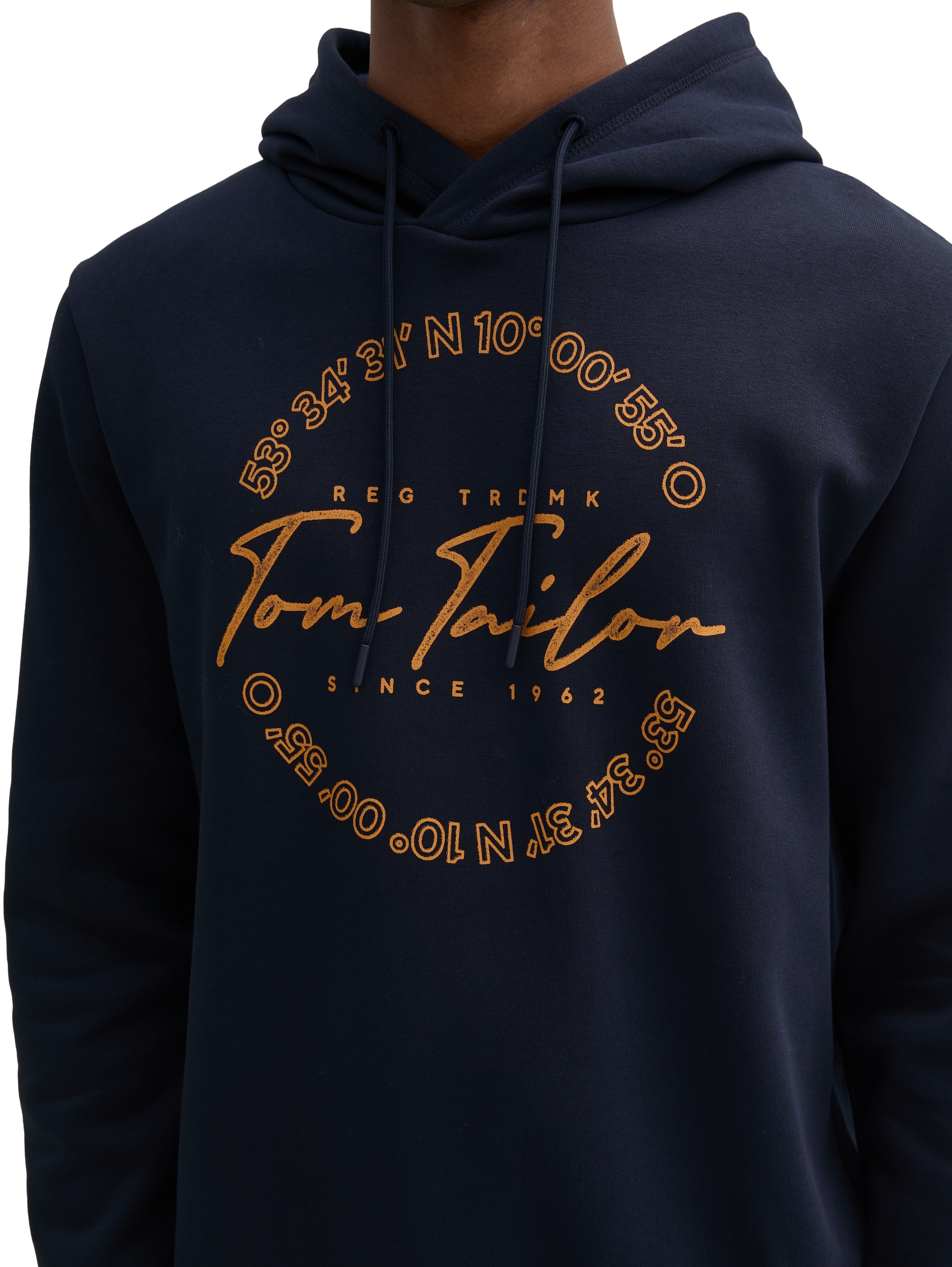 TOM TAILOR Kapuzensweatshirt , mit grossem Logo-Frontprint
