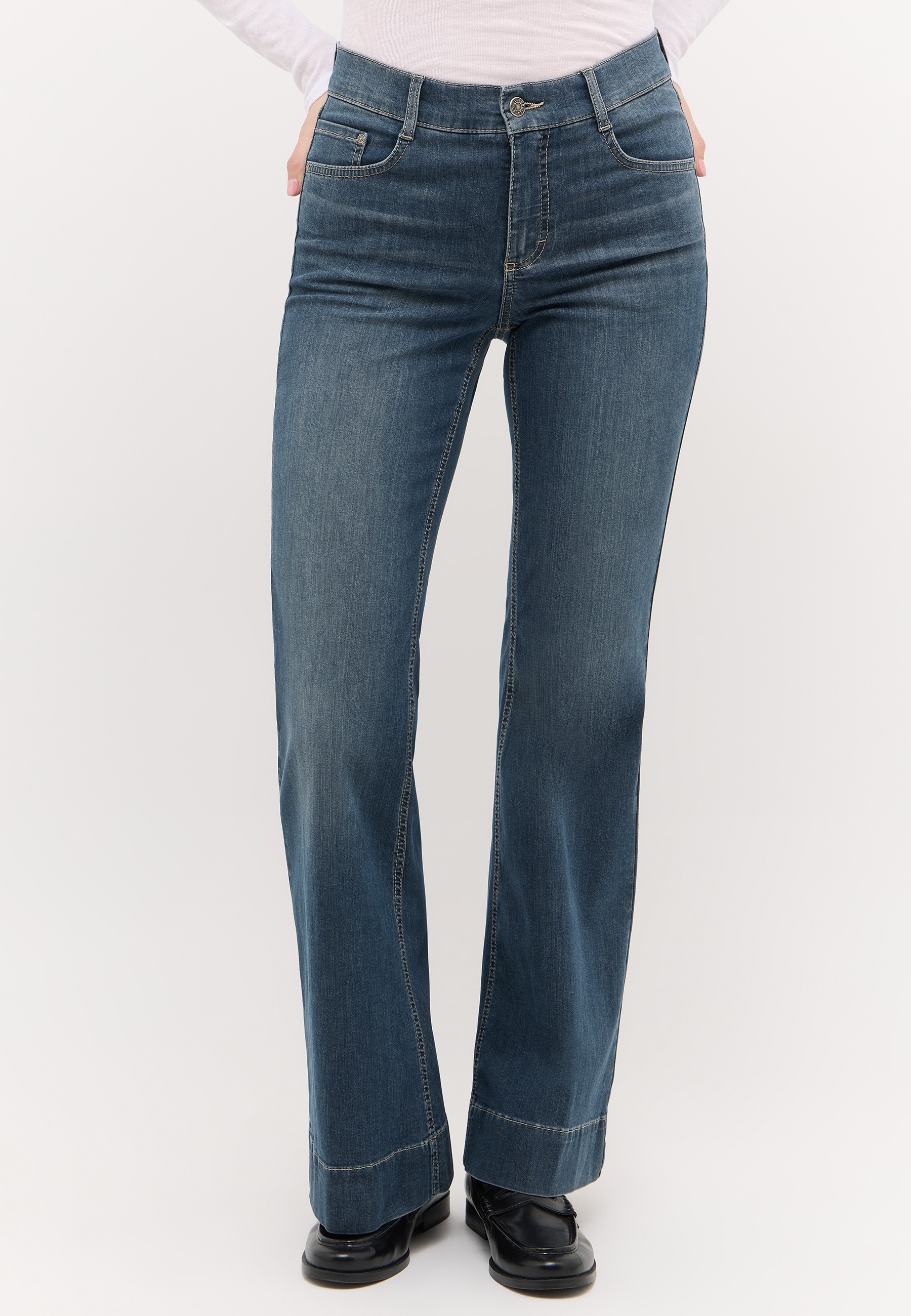 ANGELS Jeans bootcut »LUNA« avec jambe évasée, en mélange coton avec stretch