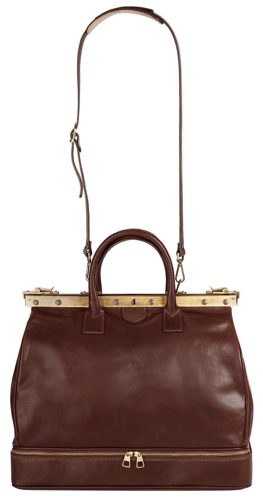 Piké Sac de voyage echt Leder, Made in Italy