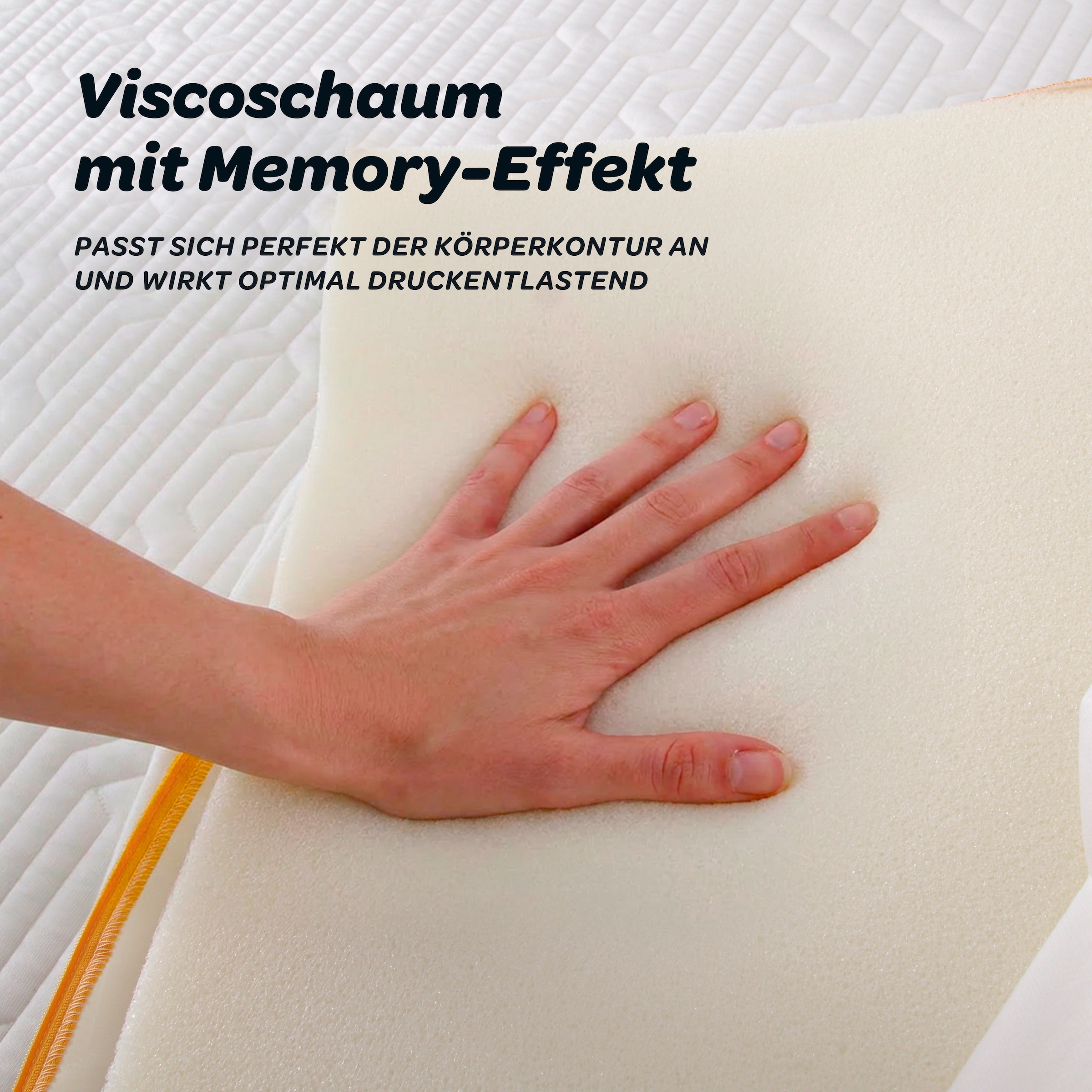 Dunlopillo Topper »Elements, Premium Viscotopper 90x200 & 140x200 cm« Matratzentopper Made in EU Geeignet für Boxspringbetten