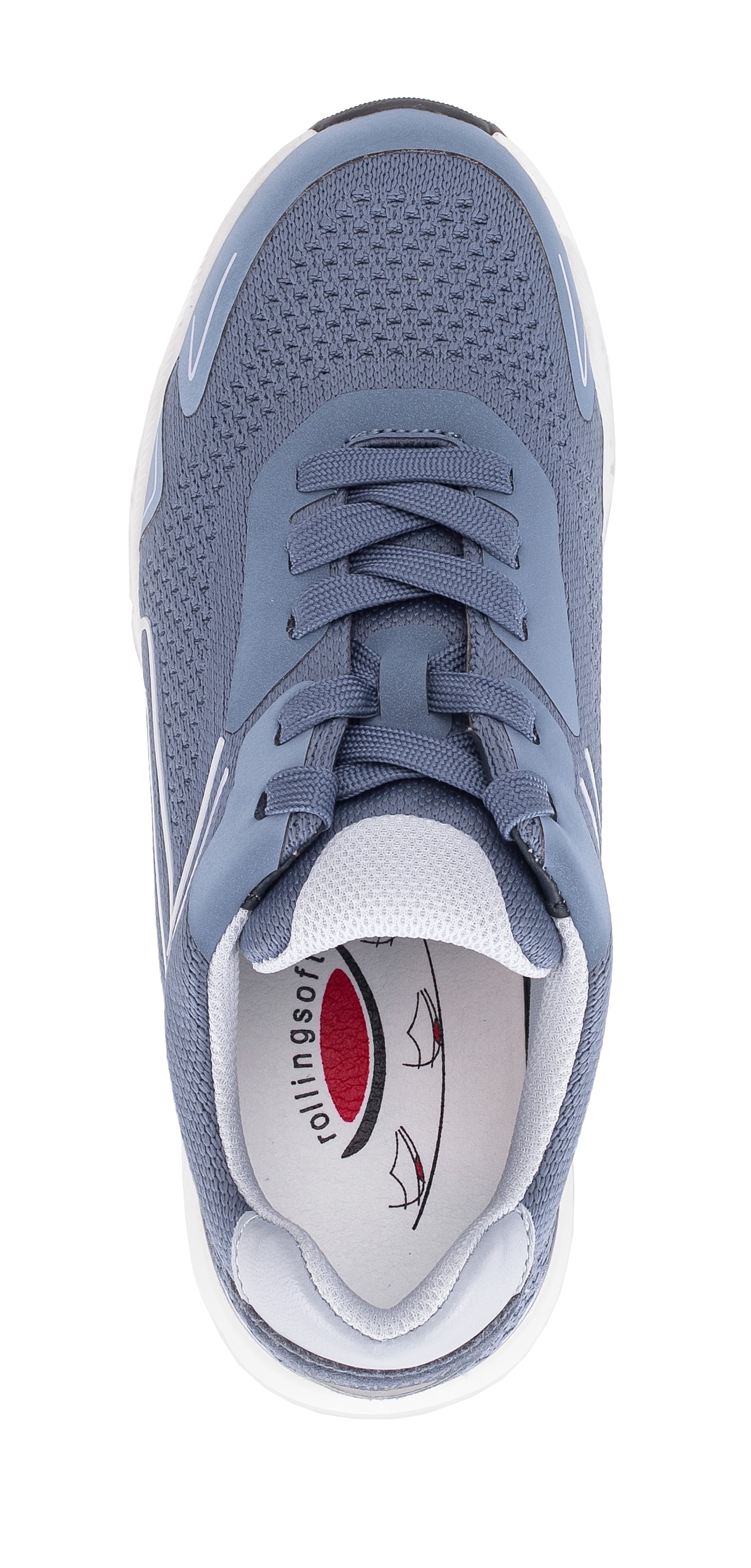 rollingsoft Baskets à plateforme  chaussure de loisirs, chaussure basse, chaussure à lacets avec éléments réfléchissants, largeur G