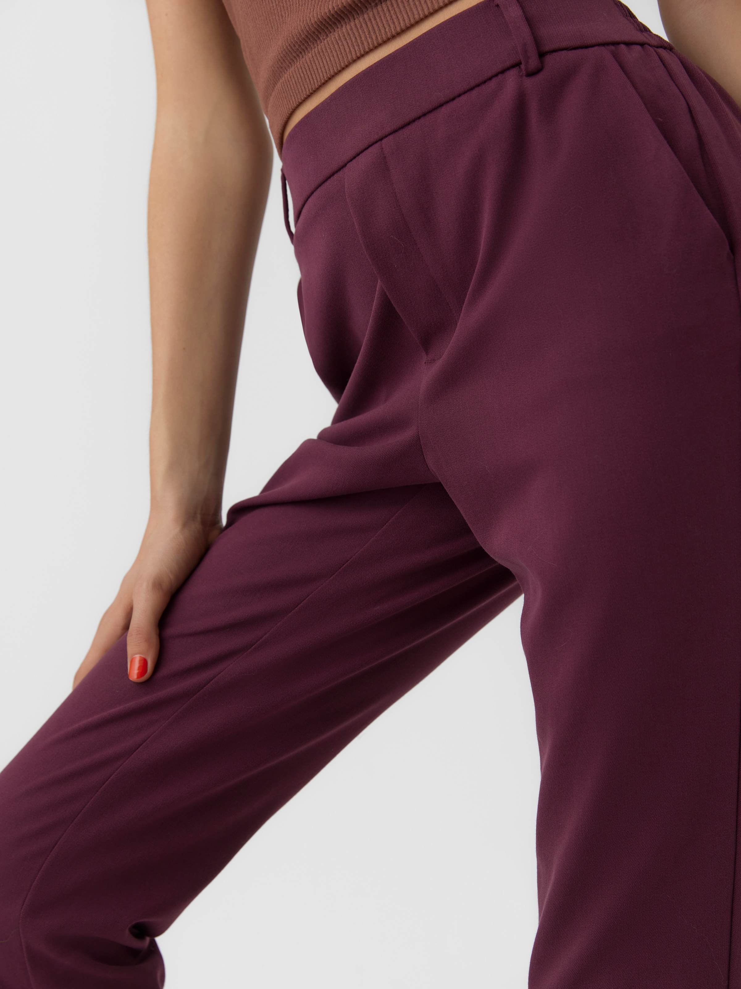Vero Moda Anzughose »VMMAYA MR LOOSE SOLID PANT NOOS«  knöchelfreie Form mit Saumaufschlag