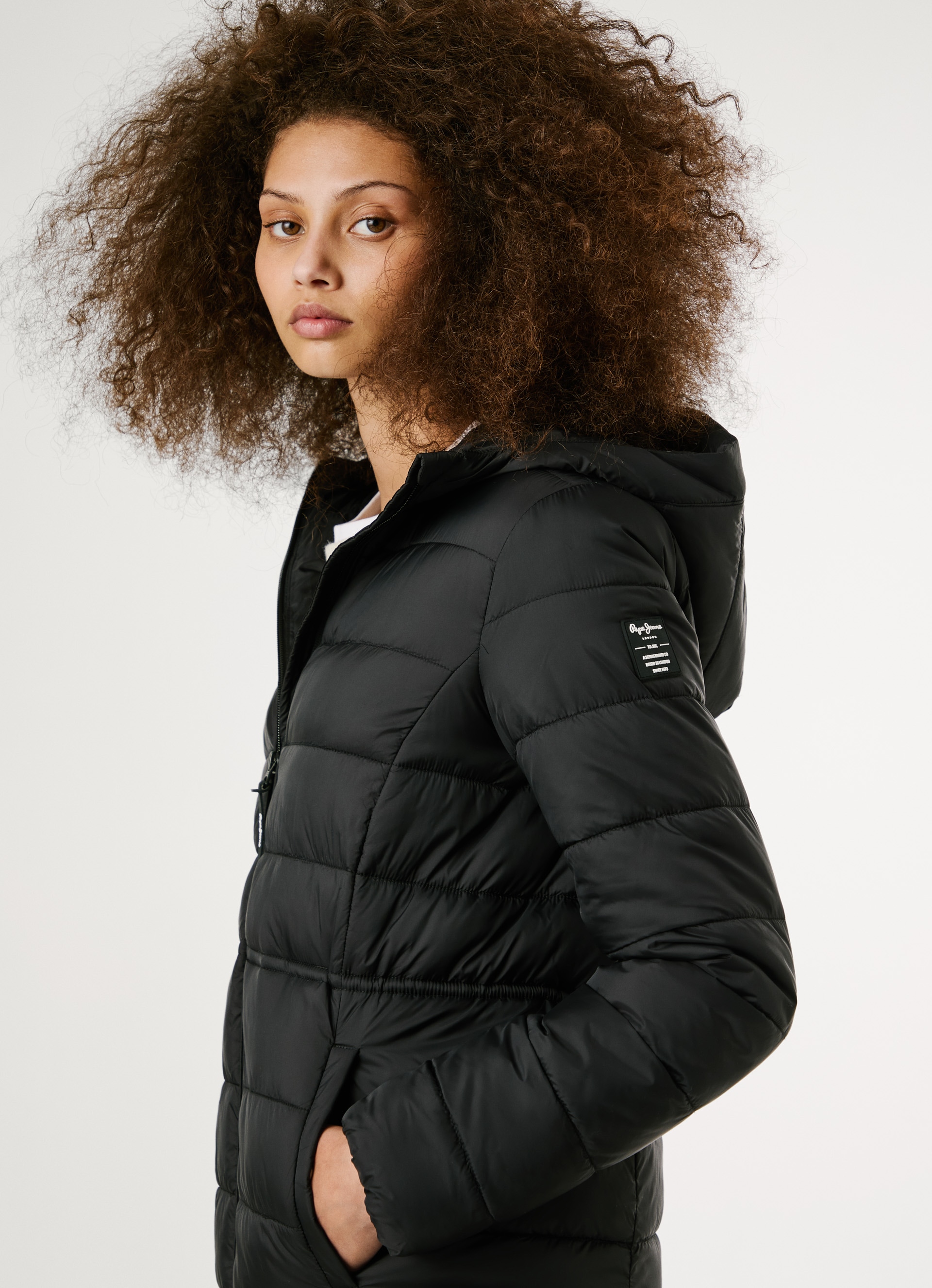 Pepe Jeans Manteau matelassé »SALLY LONG« mit Kapuze