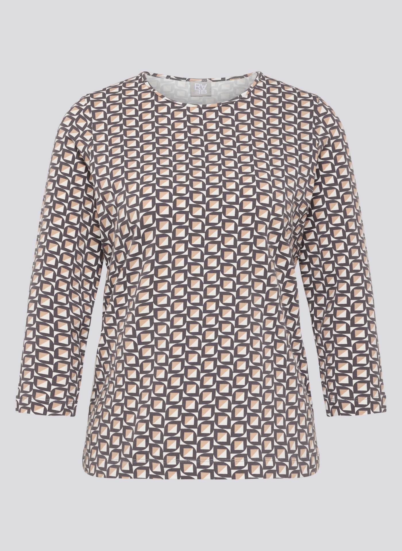 Rabe T-shirt à manches 3/4 mit Minimal Print