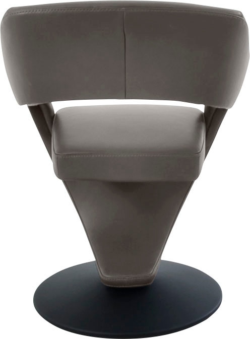 K+W Komfort & Wohnen Chaise pivotante »Kansas« () fauteuil pivotant en cuir design avec grand confort d’assise, plateau tournant noir