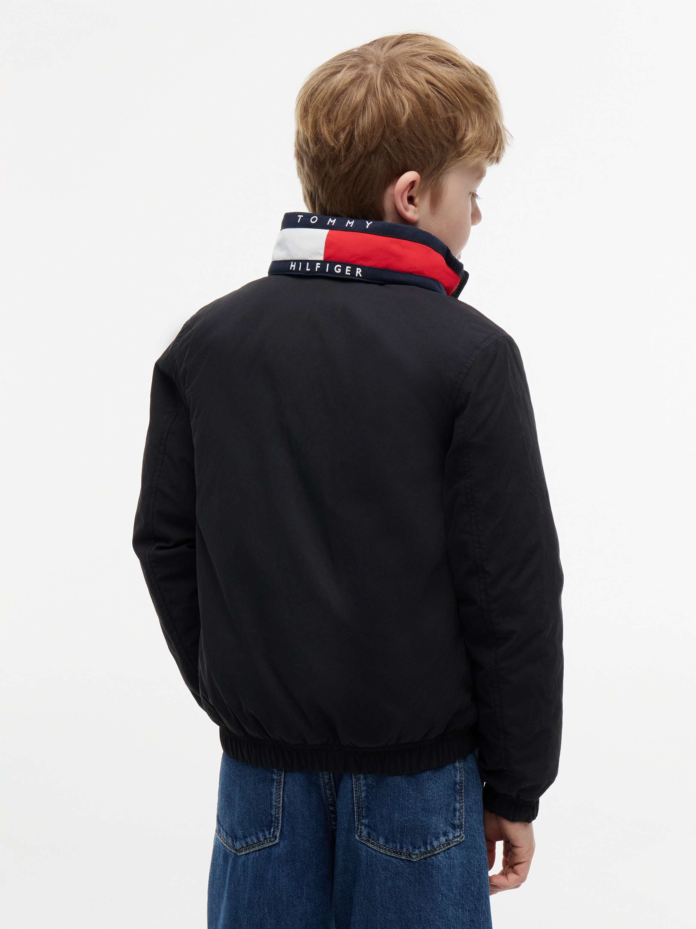 Tommy Hilfiger Blouson avec capuche Capuche dissimulable dans le col, coupe Regular, enfants jusqu'à 16 ans