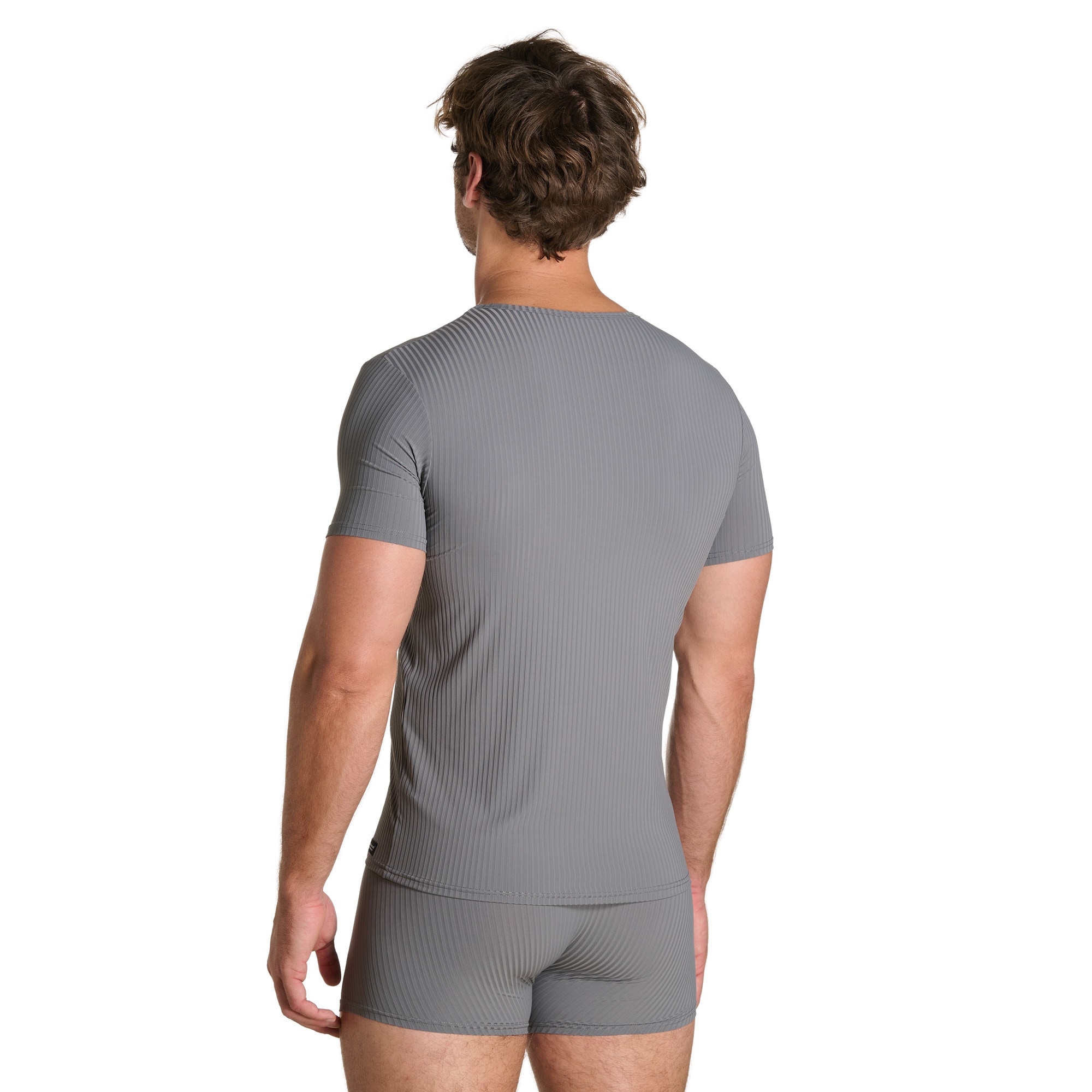 Bruno Banani Shirt à col rond »ANTISTRESS« Kurzarm, Rundhalsausschnitt, Cotton-Mix