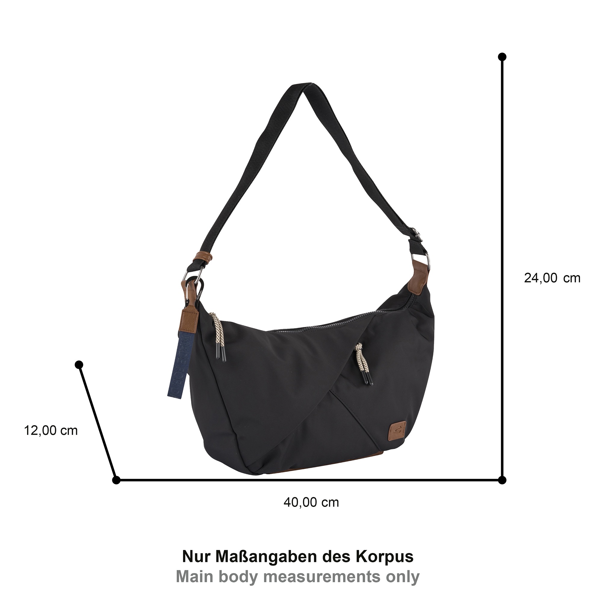 camel active Hobo »Aurum« aus recyceltem Polyester in Nylonstruktur, leicht & mit feinen Details