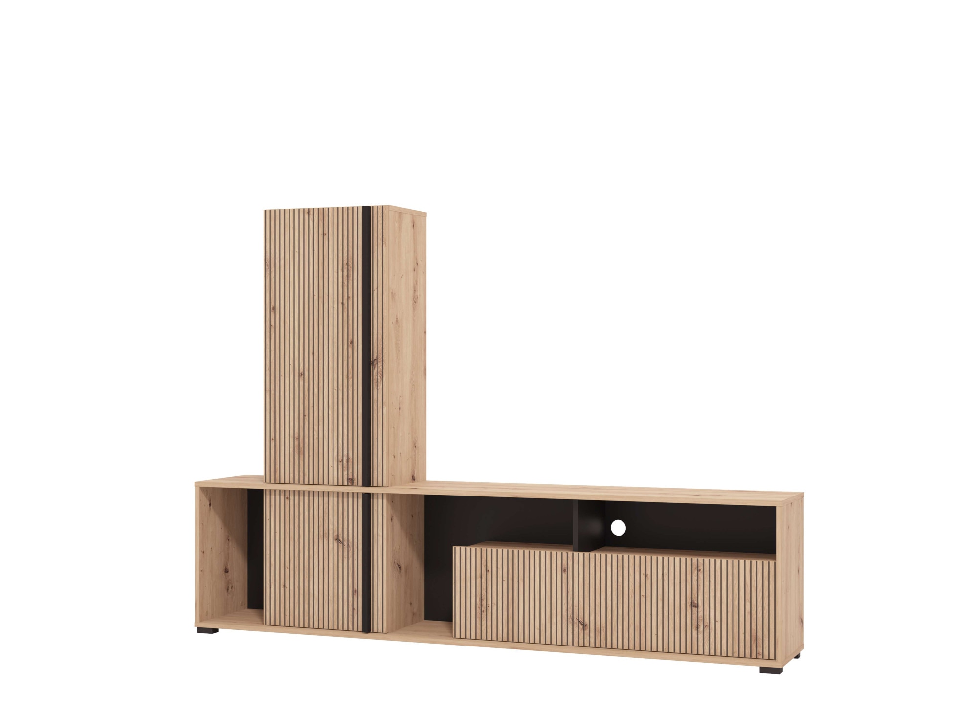 INOSIGN Meuble mural »Chania, 195 cm, inkl. TV Board und Highboard« Komplett-Set, 2 cuis tlg.