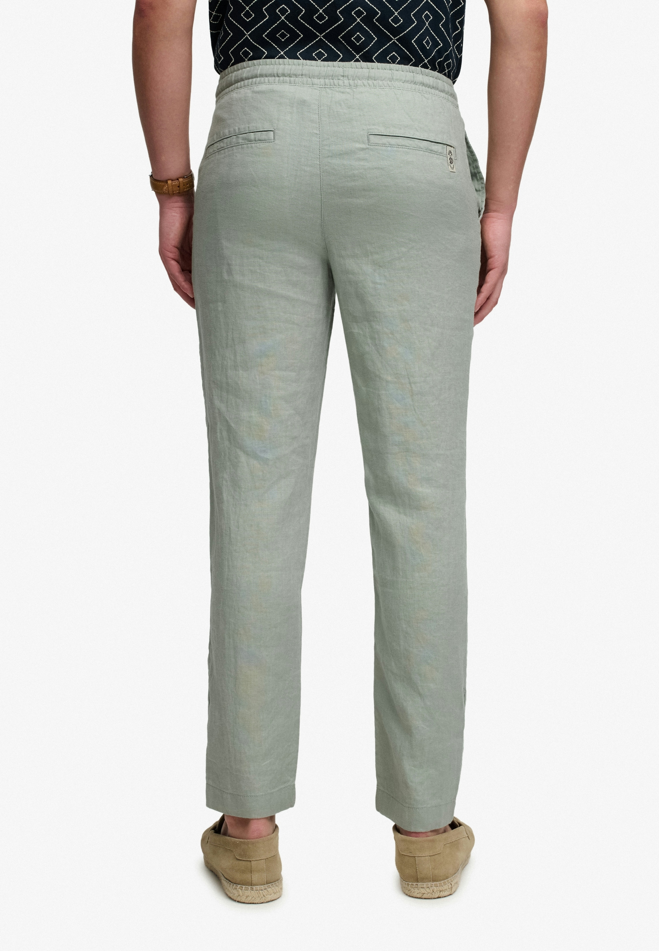 Superdry Leinenhose »MERCHANT LINEN PANT«  aus Leinen, Regular Fit, mit Reissverschluss