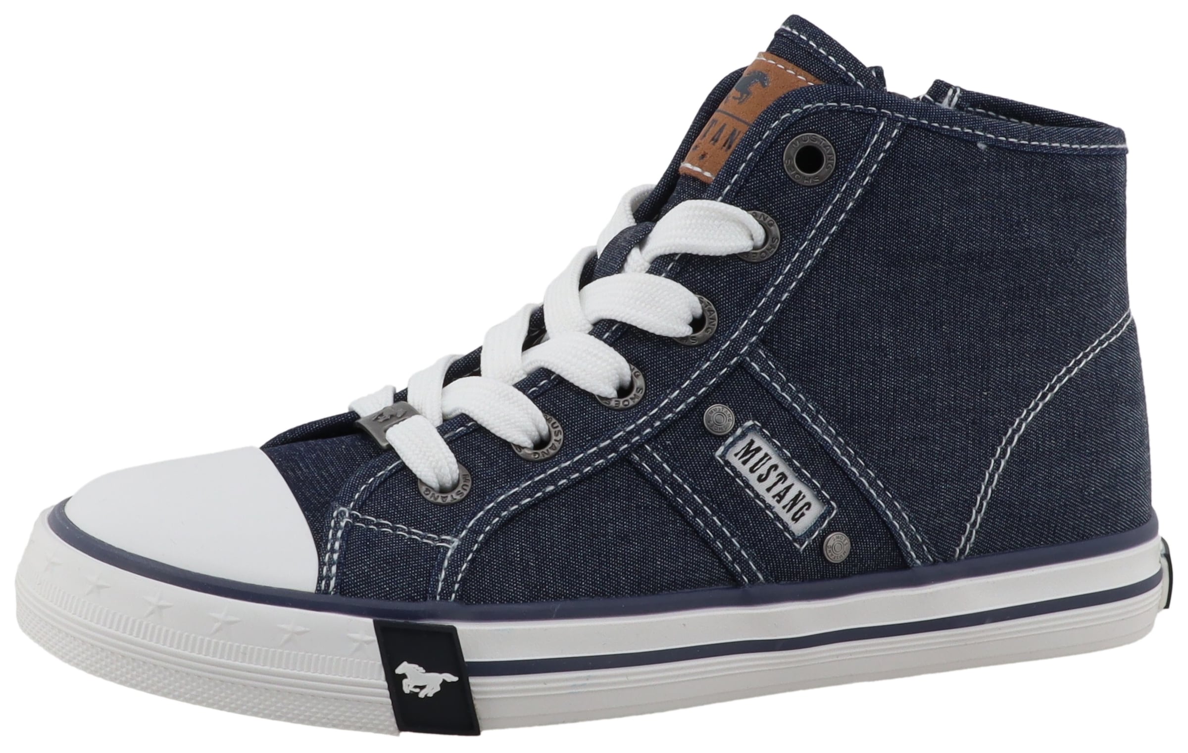 Mustang Shoes Sneakers »Gaspare«  Chaussure de loisirs, boots à lacets, sneaker montante avec clous