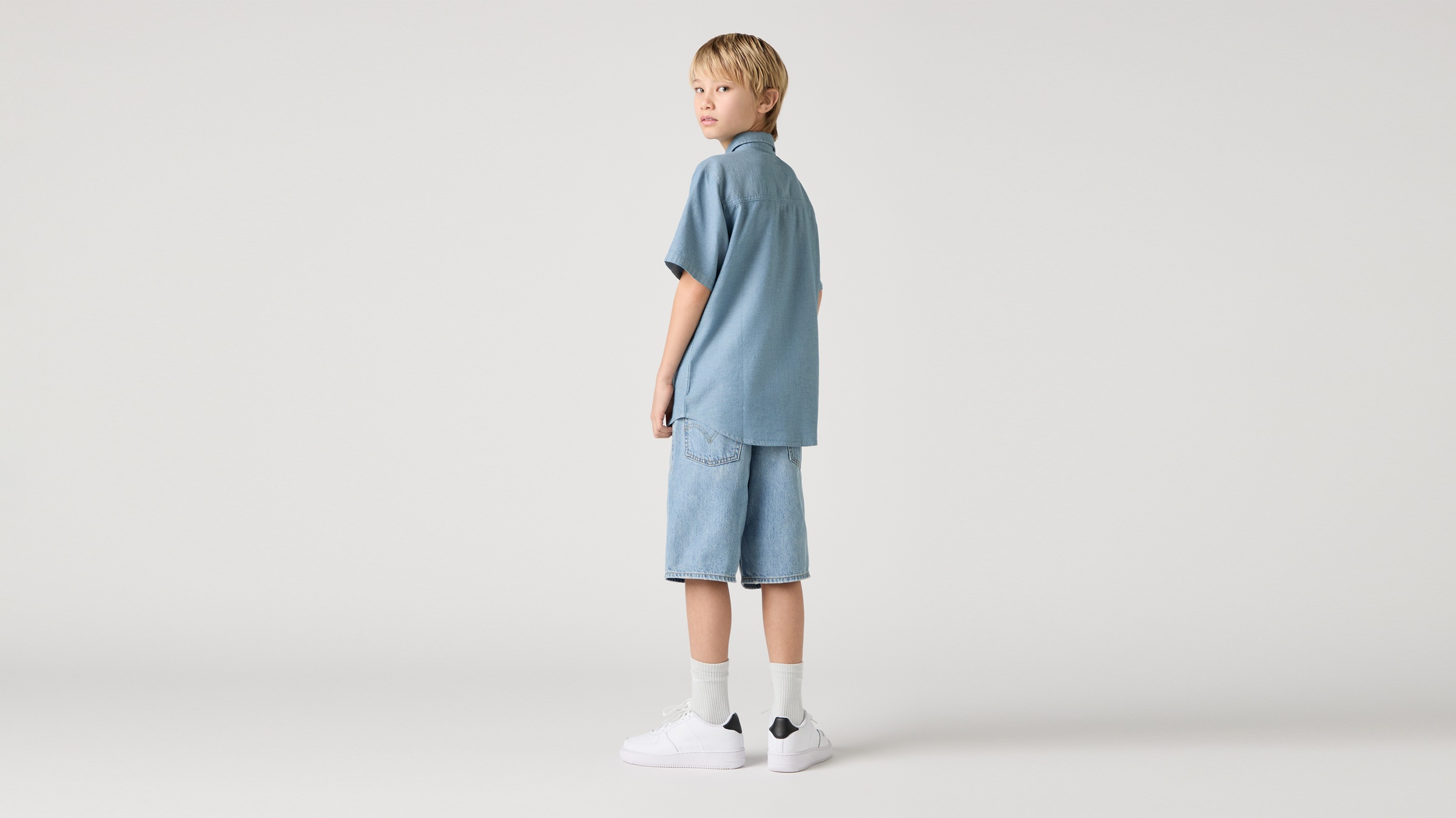 Levi's® Kids Short en jean aus robustem Baumwolldenim