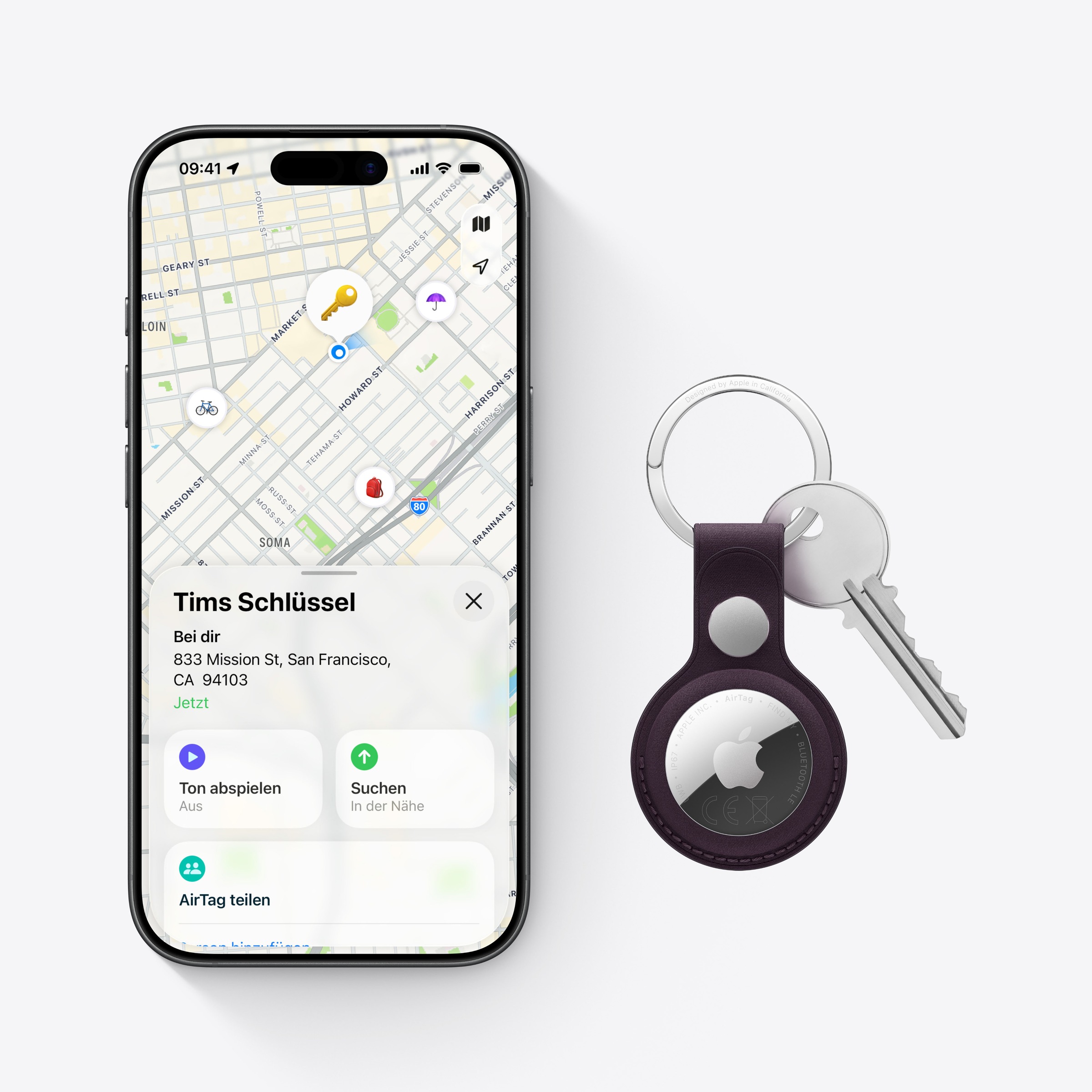 Apple Traceur Bluetooth »AirTag 2nd Gen 1er Pack«