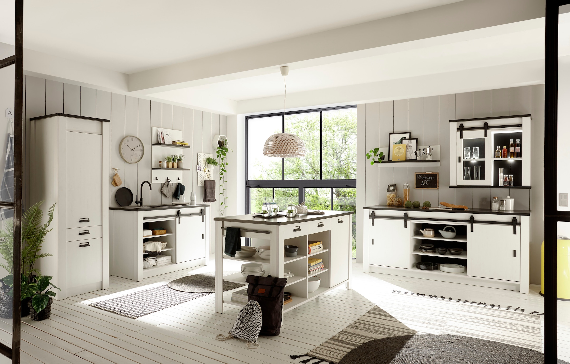 Home affaire Küche »Sherwood« Breite 400 cm, ohne E-Geräte