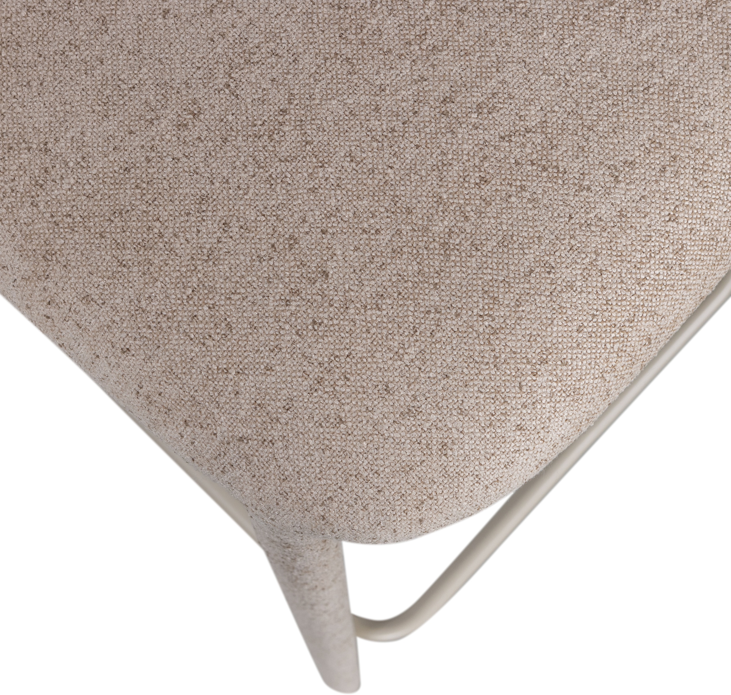 WOOOD Tabouret de bar »Noble mit Fussstütze und vollständig gepolstertem B 48 x T 52 x H 95 cm« revêtement en tissu, capacité 150 kg, haute résistance à l'usure