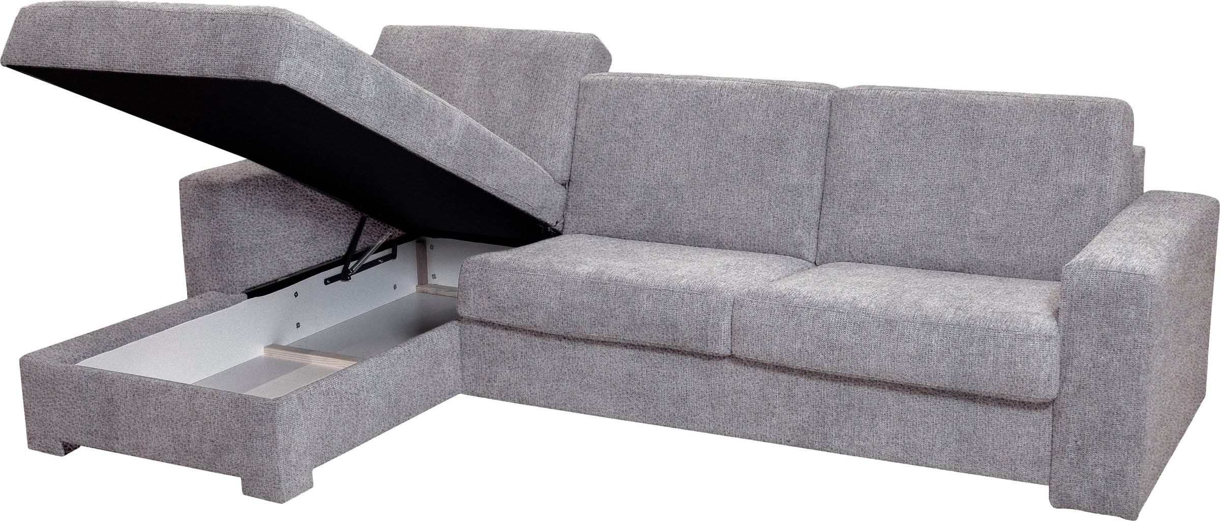 Home affaire Ecksofa »Roma "L" Dauerschlaffunktion, mit Unterfederung« Matratzenhöhe 14cm, , Liegemasse ca 163x198 cm, L-Form