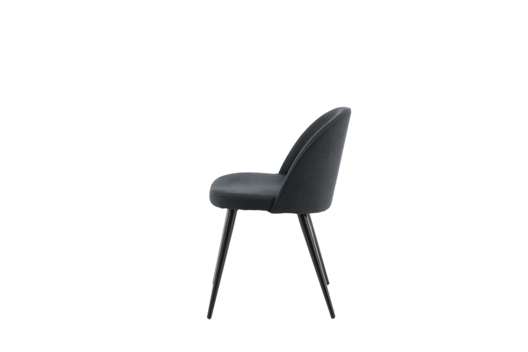 Venture Home Chaise de salle à manger »Velvet, 2er-Set Esszimmerstühle in Schwarz-Stoff, 150 kg belastbar« () 2 cuisChaise rembourrée, revêtement en tissu, pieds en métal, arrondi, polyvalent