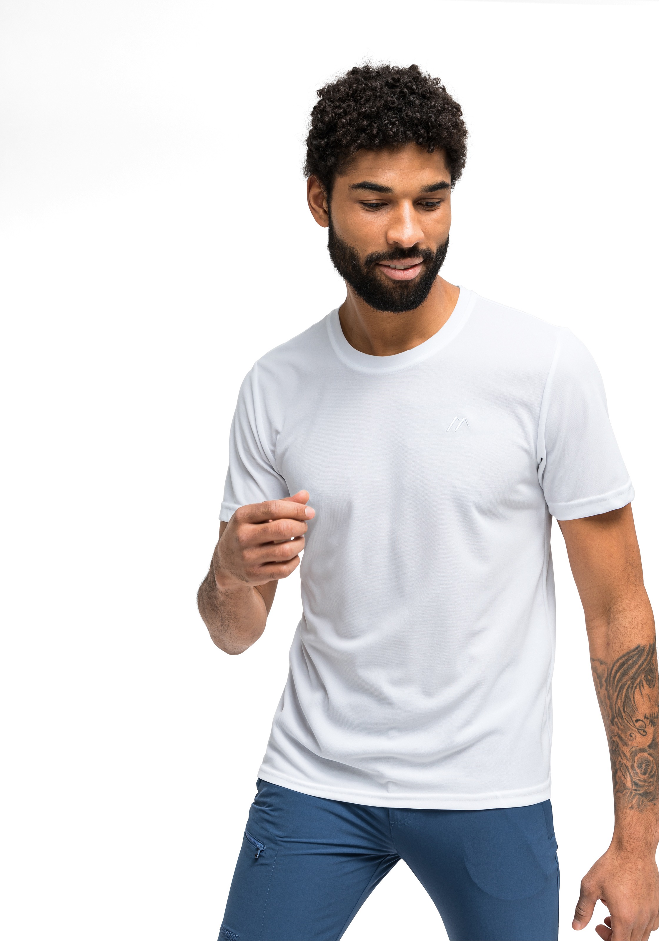 Maier Sports T-Shirt »Walter« Herren Kurzarmshirt, leichtes Sommer Funktionsshirt, Rundhals, Reg Fit