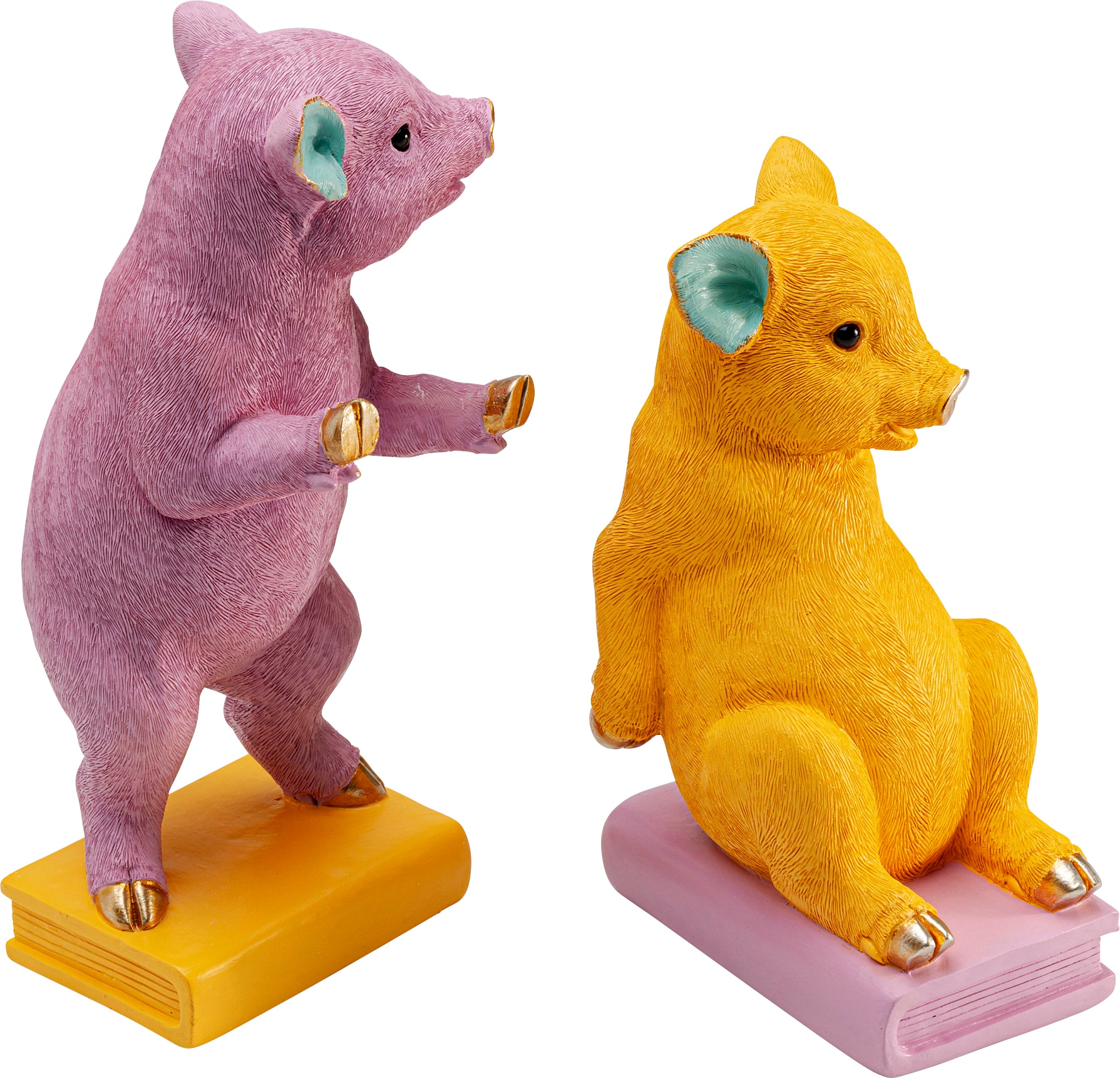 Kare Design Serre-livres »Pig Party« aus Polyresin
