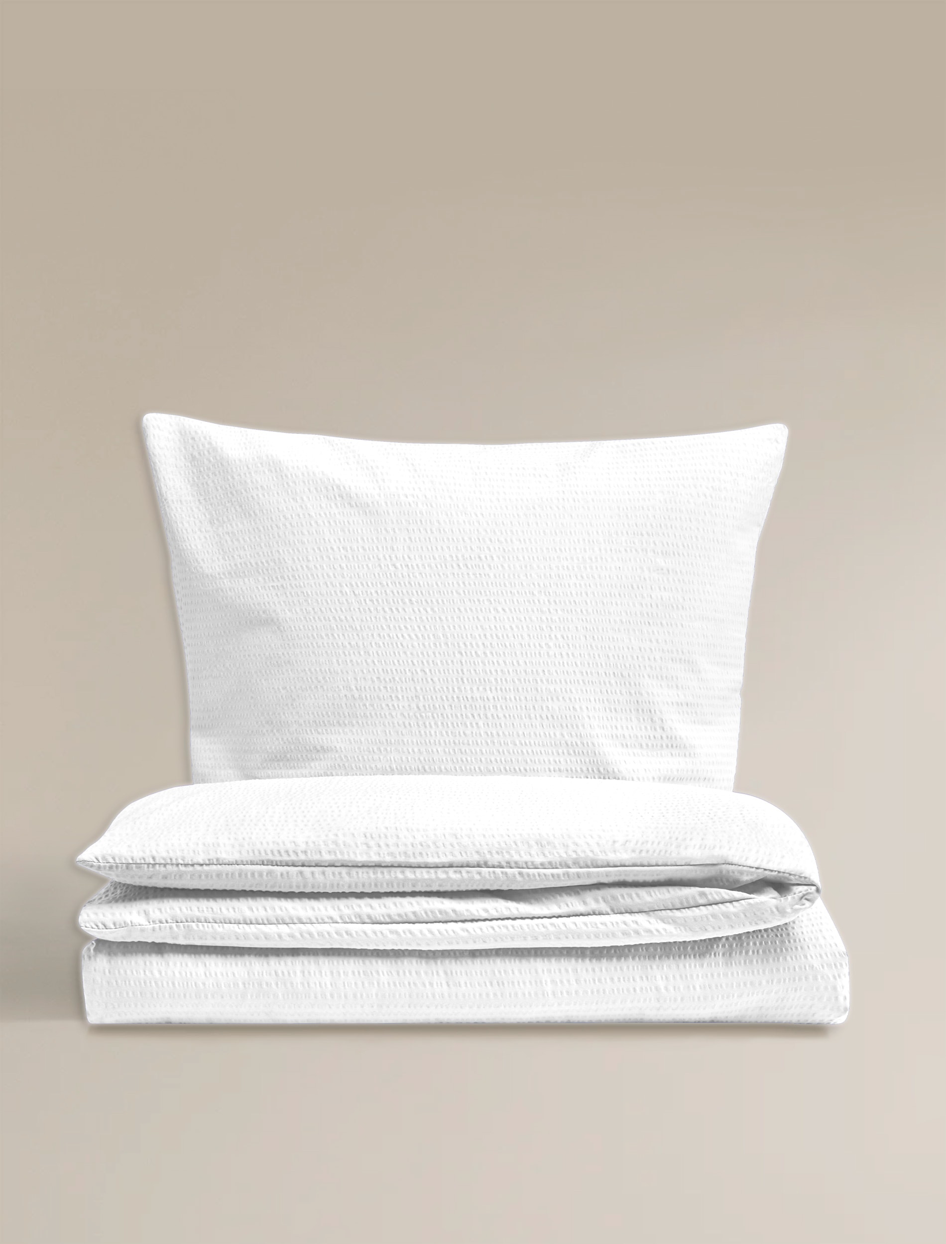 BIERBAUM Bettwäsche »4134« 2 Stk. tlg. Premium Mako-Satin Seersucker, 100 % Baumwolle, bügelfrei