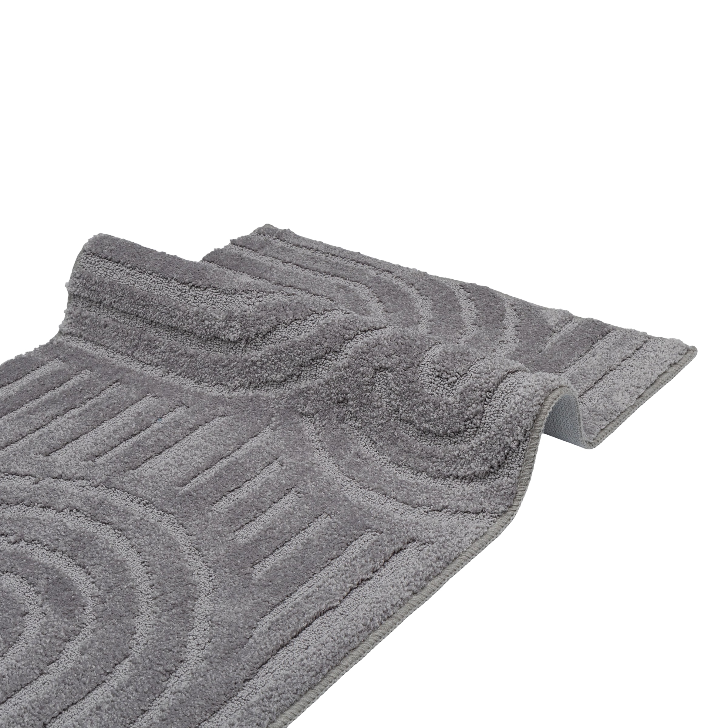 GOODproduct Tapis de bain »Zen, Badvorleger, Badezimmer Teppich, Duschvorleger« Höhe 10 mm revêtement antidérapant Séchage rapide | compatible chauffage au sol couleurs unies, effet relief, motif moderne, Zen