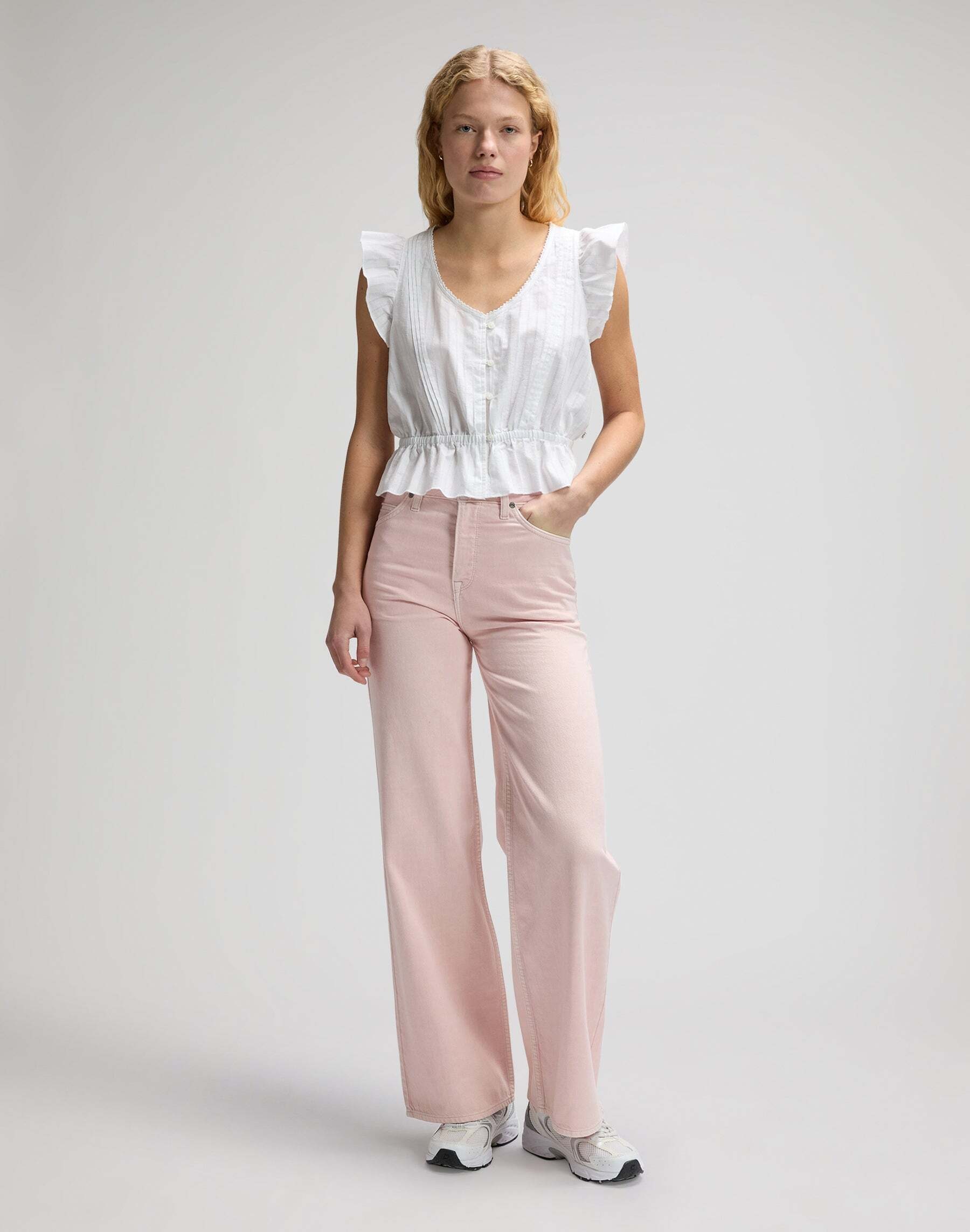 Lee® Kurzarmbluse »Lee Kurzarmbluse Ruffle Sleeve«