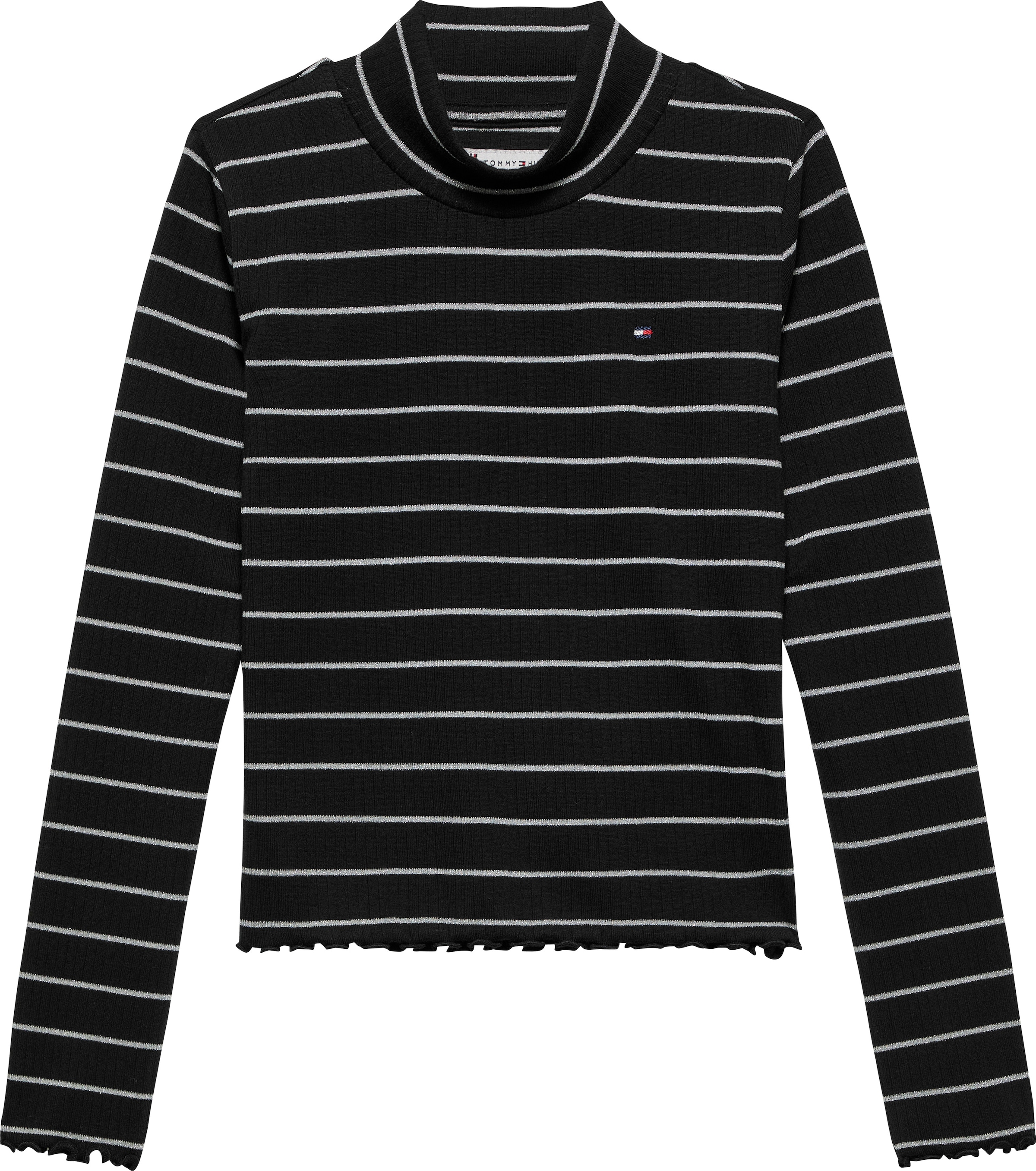 Tommy Hilfiger T-shirt à manches longues »SPARKLE STRIPE MOCK NECK L/S« Kinder bis 16 Jahre