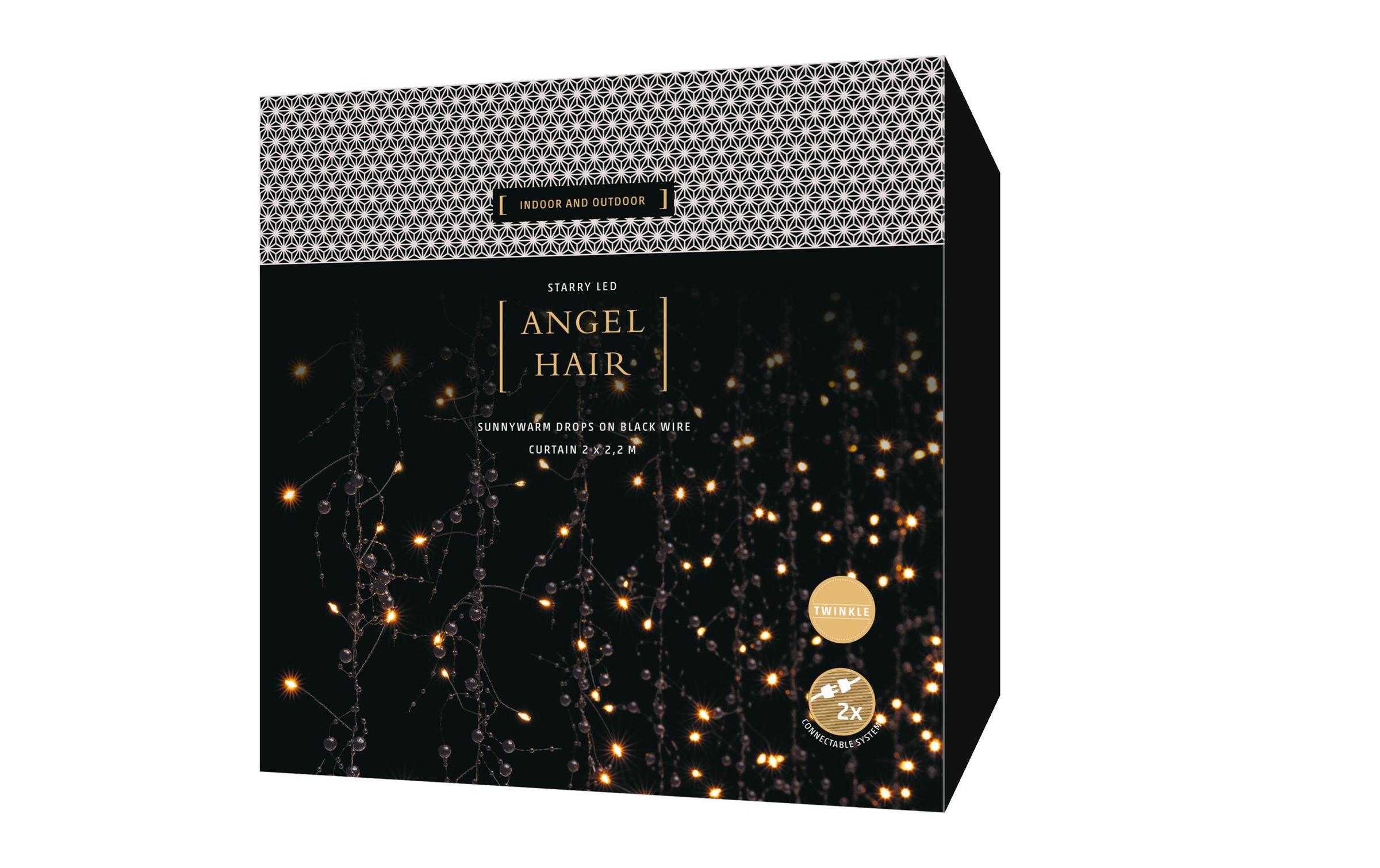 STT LED-Lichterkette »Angel 900 LEDs 44959 x 2 m Schwarz«