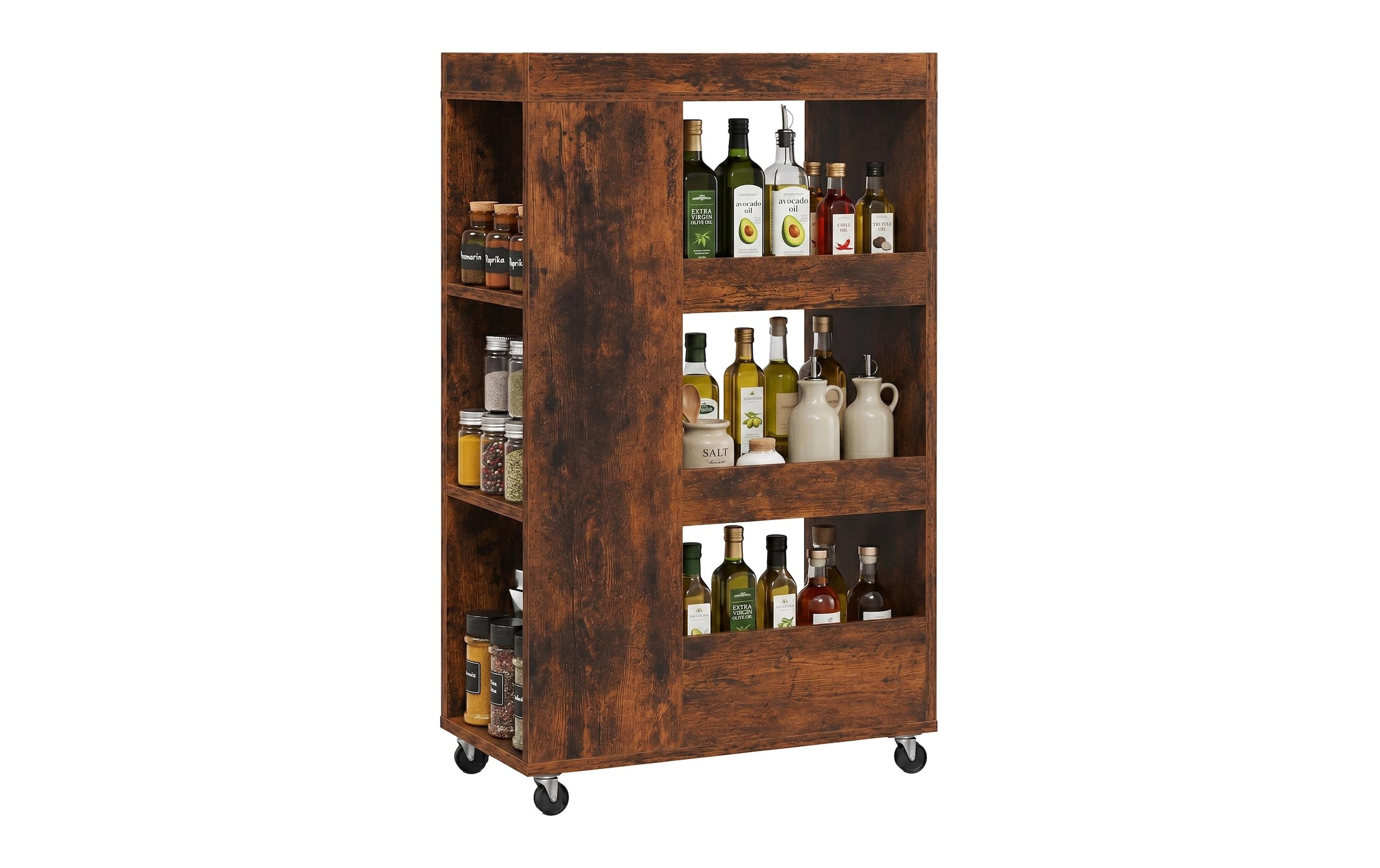relaxdays Chariot d'appoint »Nischenordnungswagen 18 x 85 x 60 cm«
