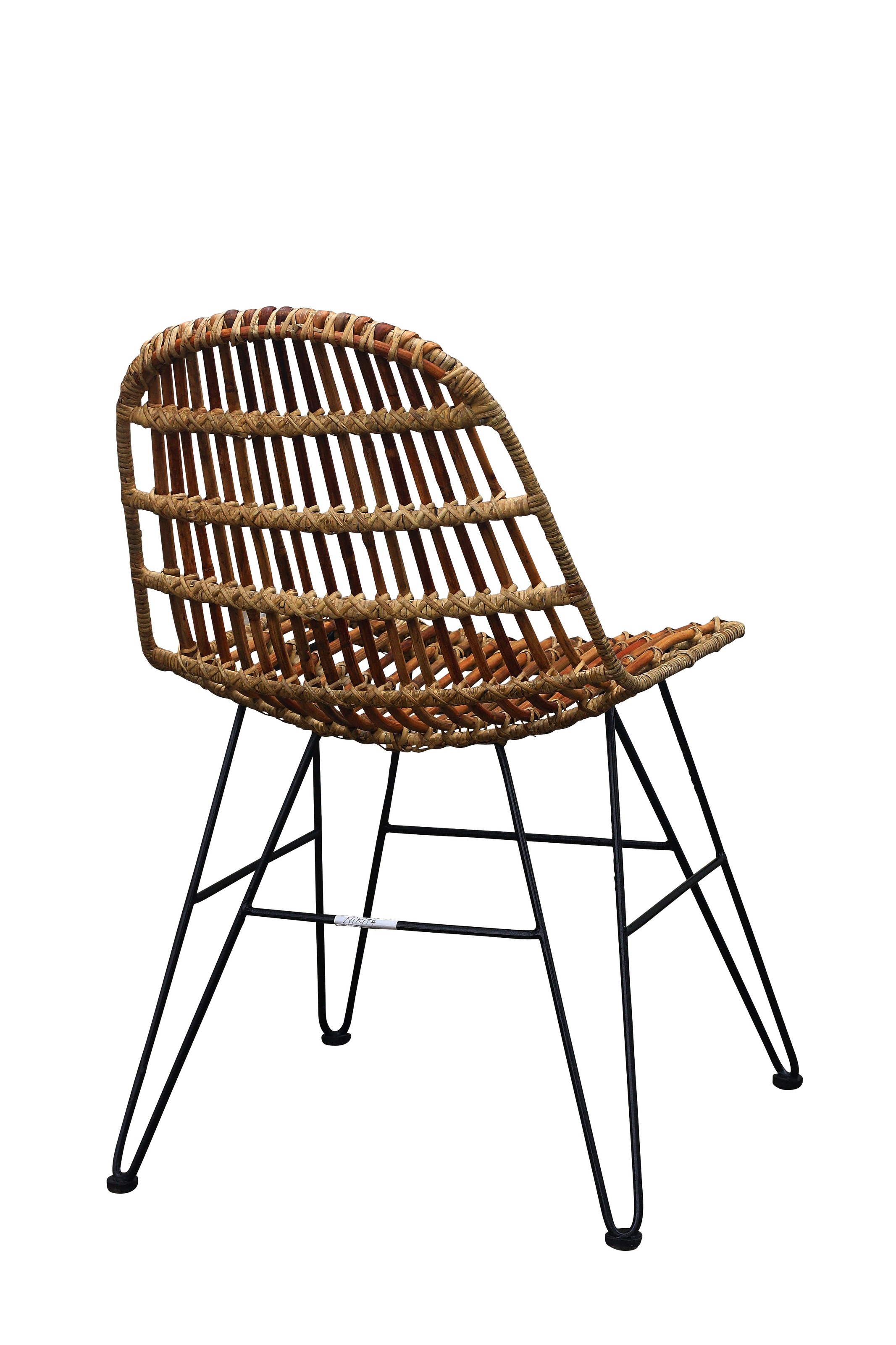 SIT Chaise en rotin () motif chevrons dans le dos