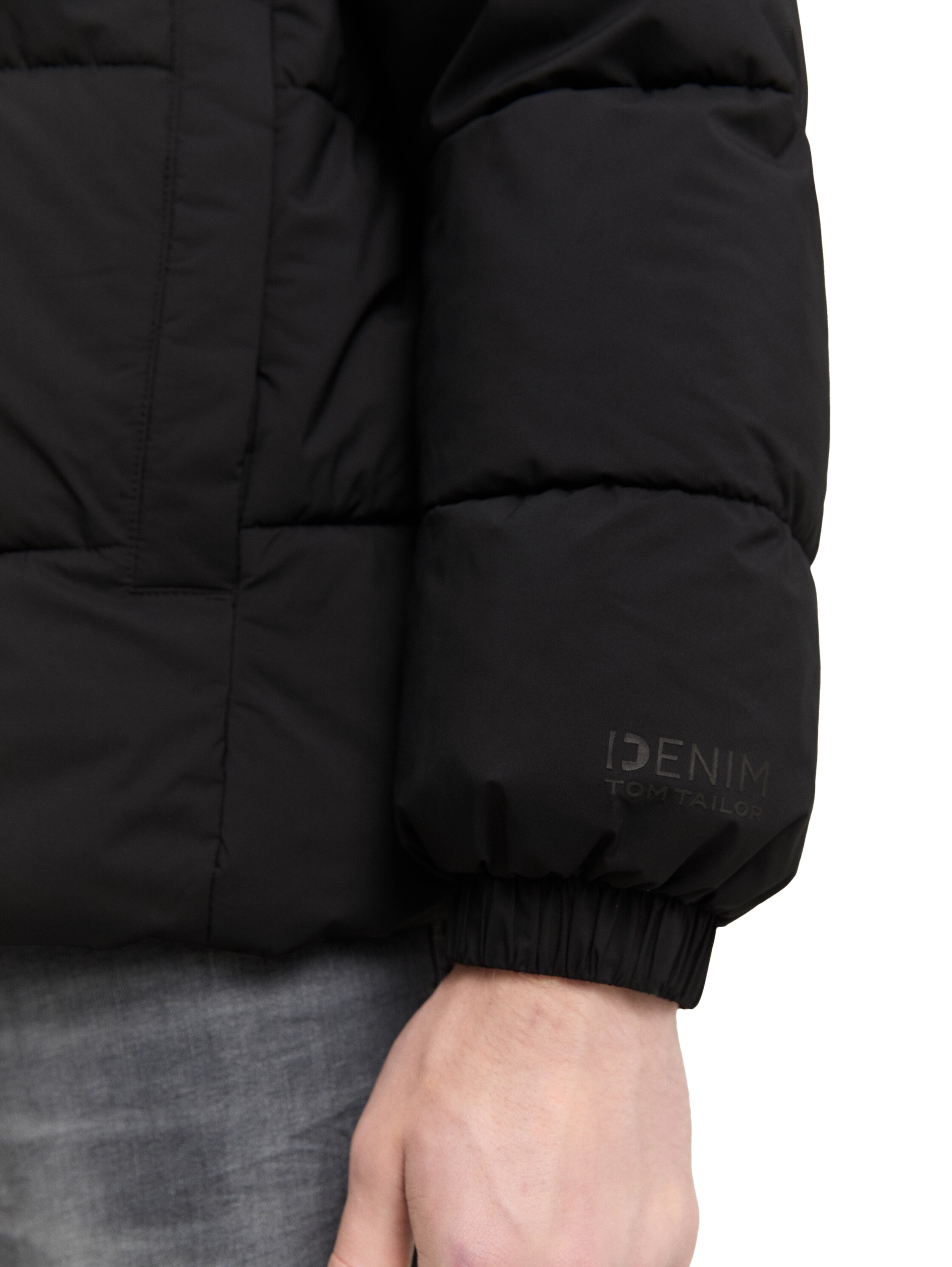 TOM TAILOR Denim Steppjacke mit Kapuze mit Kapuze