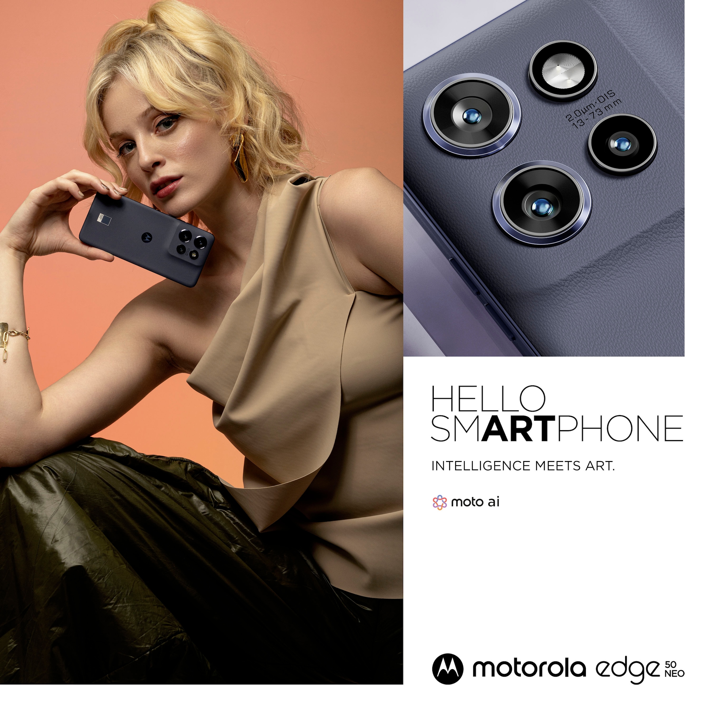 Motorola Smartphone »edge50 neo 512 GB« PANTONE® Grisaille